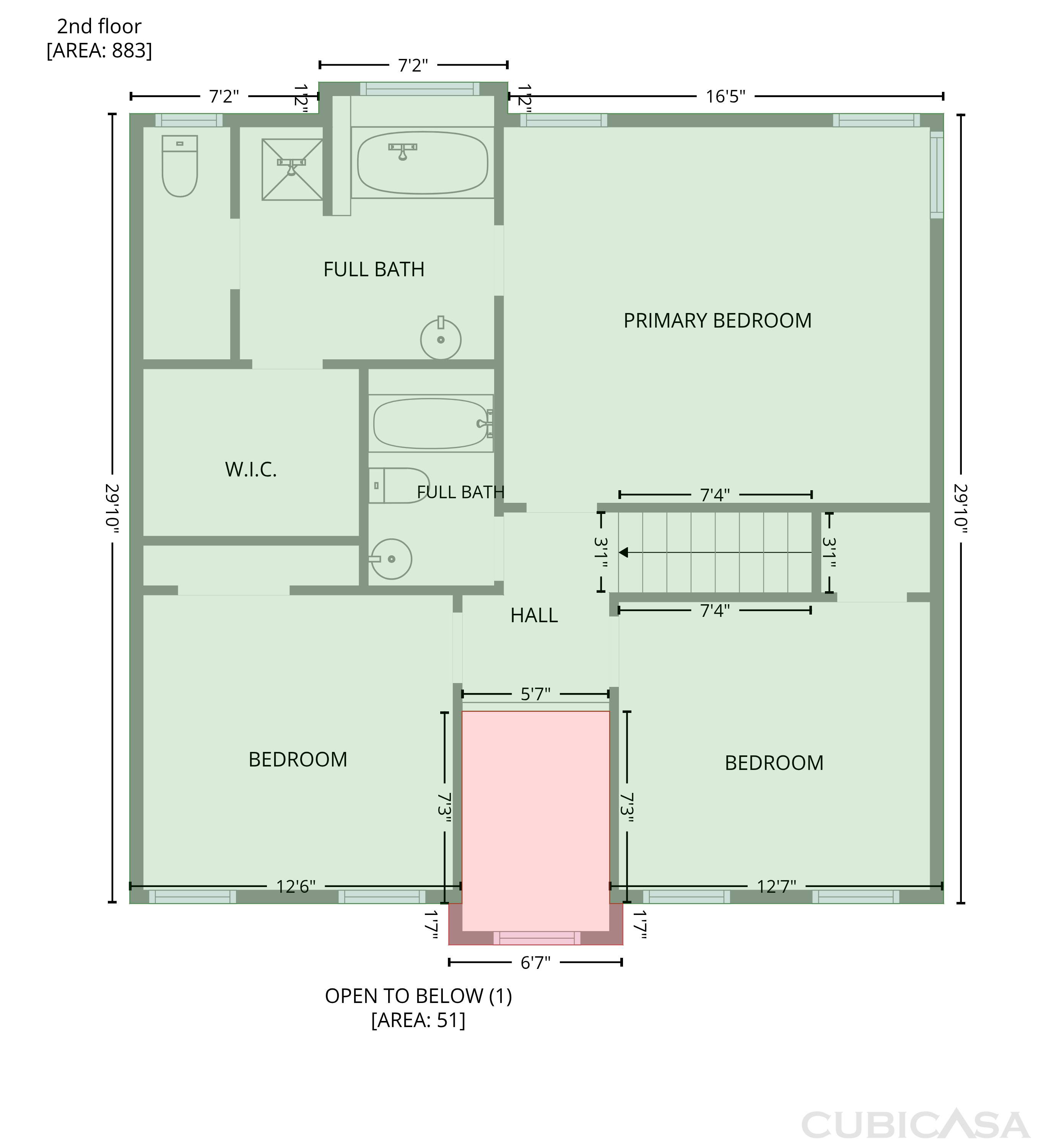 Second Floor of 518 Glenfield Cir, Maryville, TN