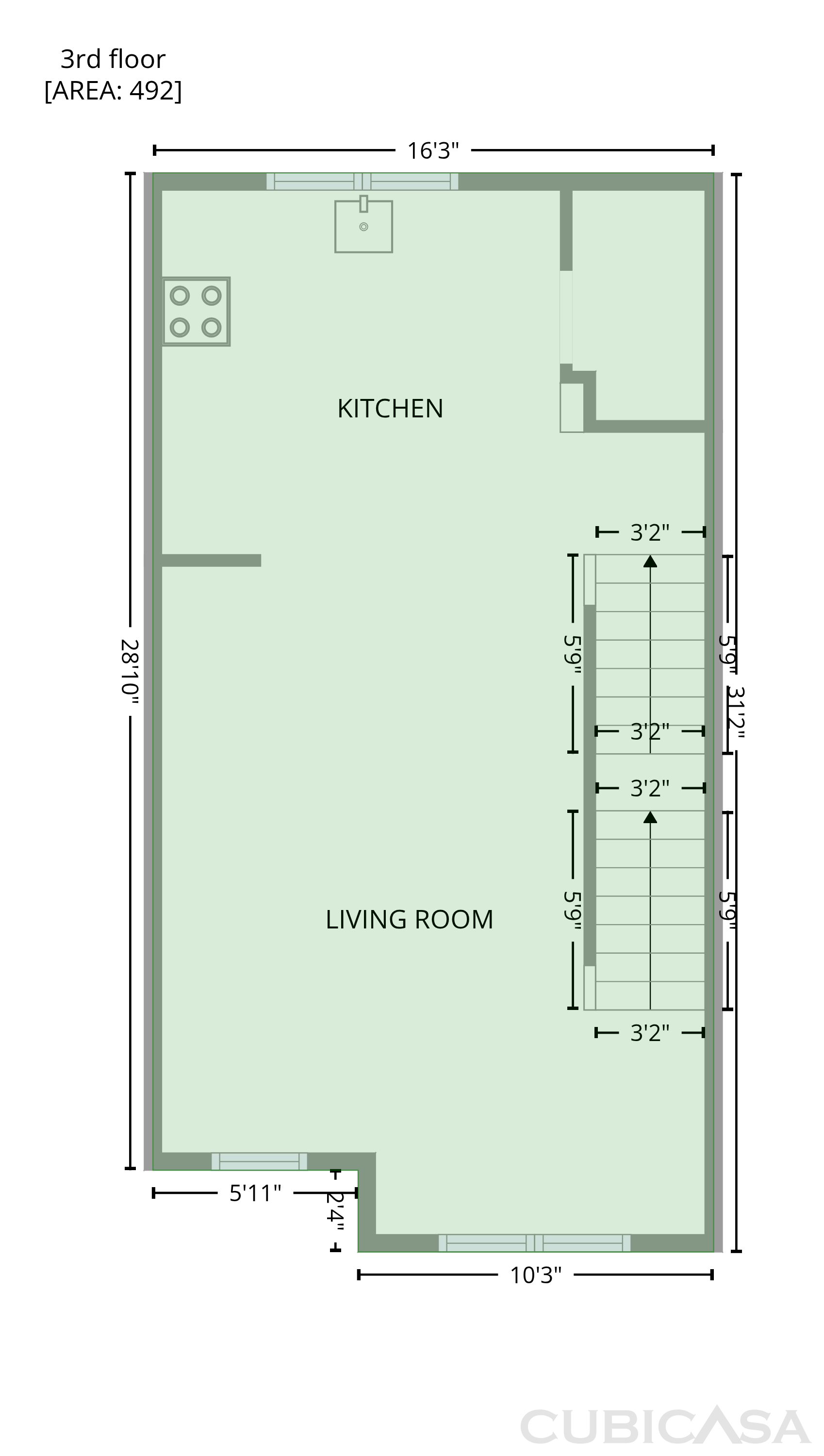 Third Floor of 542 N McDowell St, Charlotte, NC