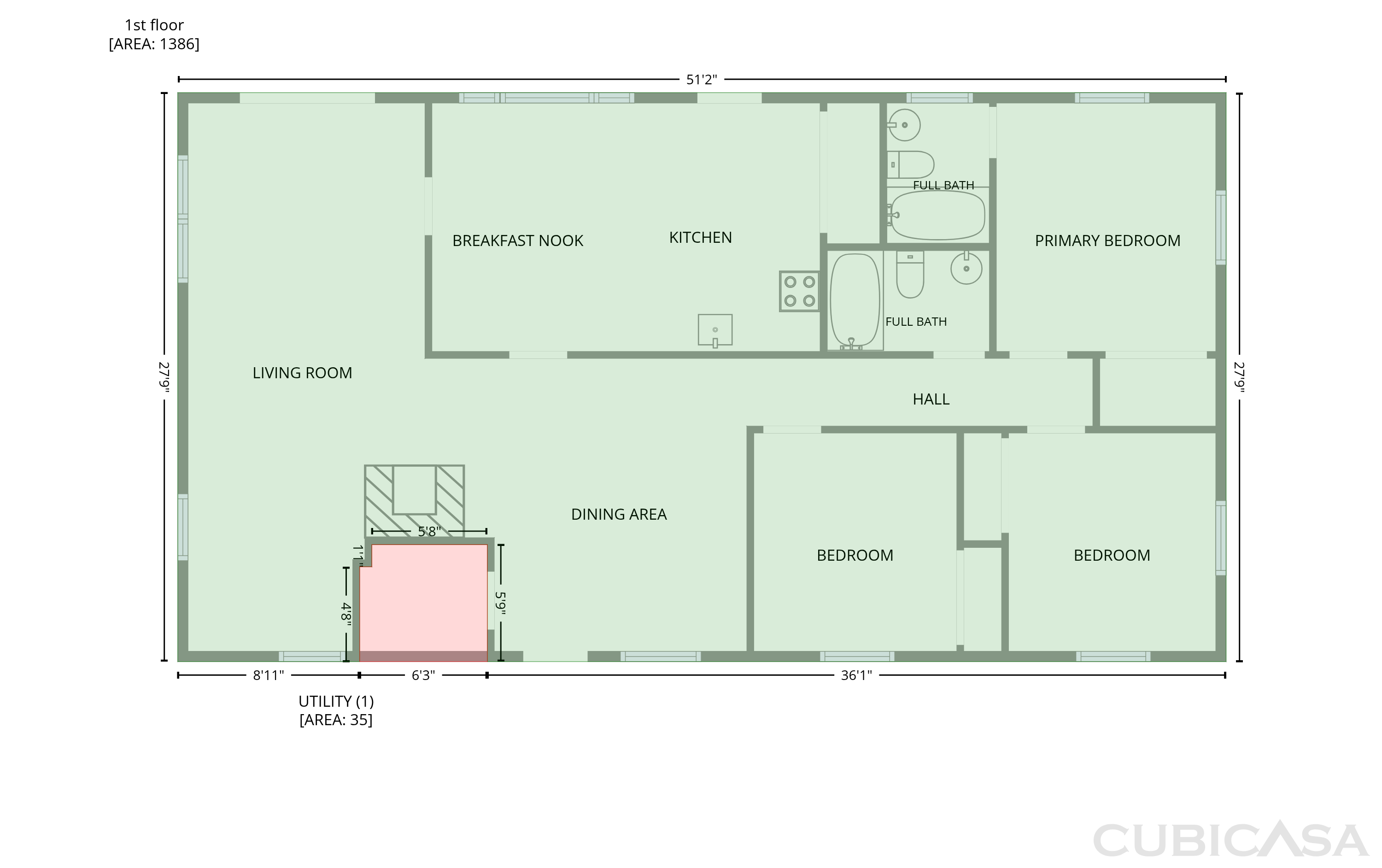Main Floor of 231 Oakgrove Rd, Asheboro, NC