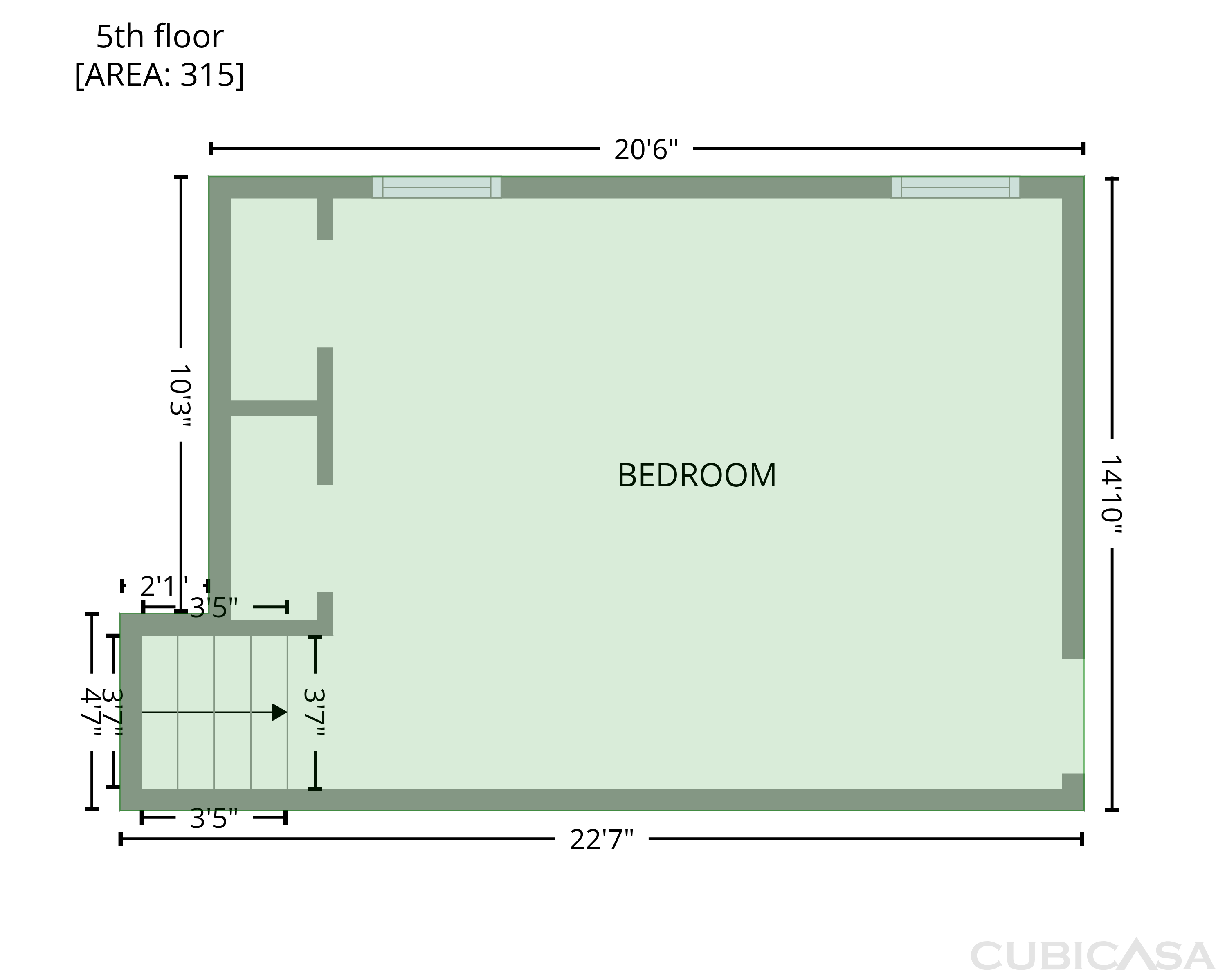 Floor 5 of 6916 N Overland Dr, Kansas City, MO