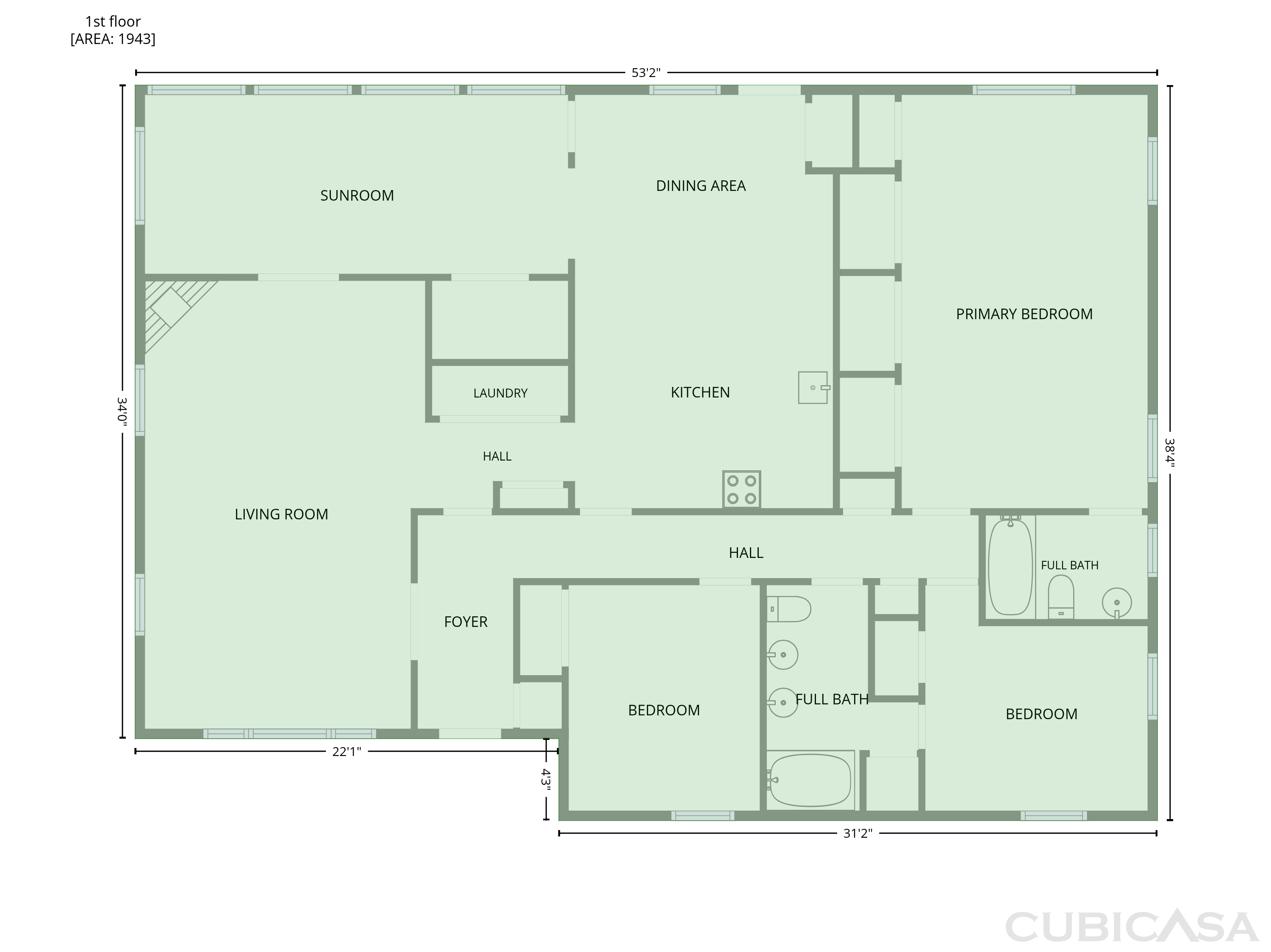 Main Floor of 1018 Wade Rorie Rd, Wingate, NC