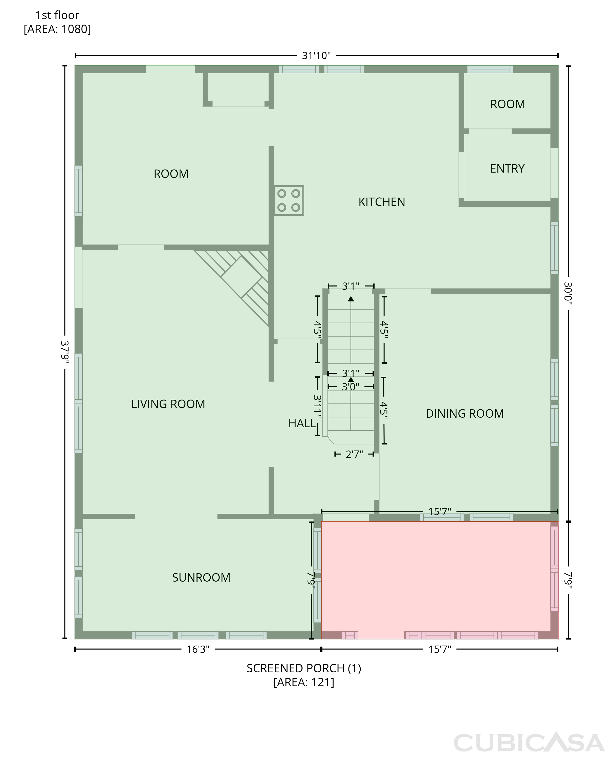 Third Floor of 10 Perrot St, Worcester, MA