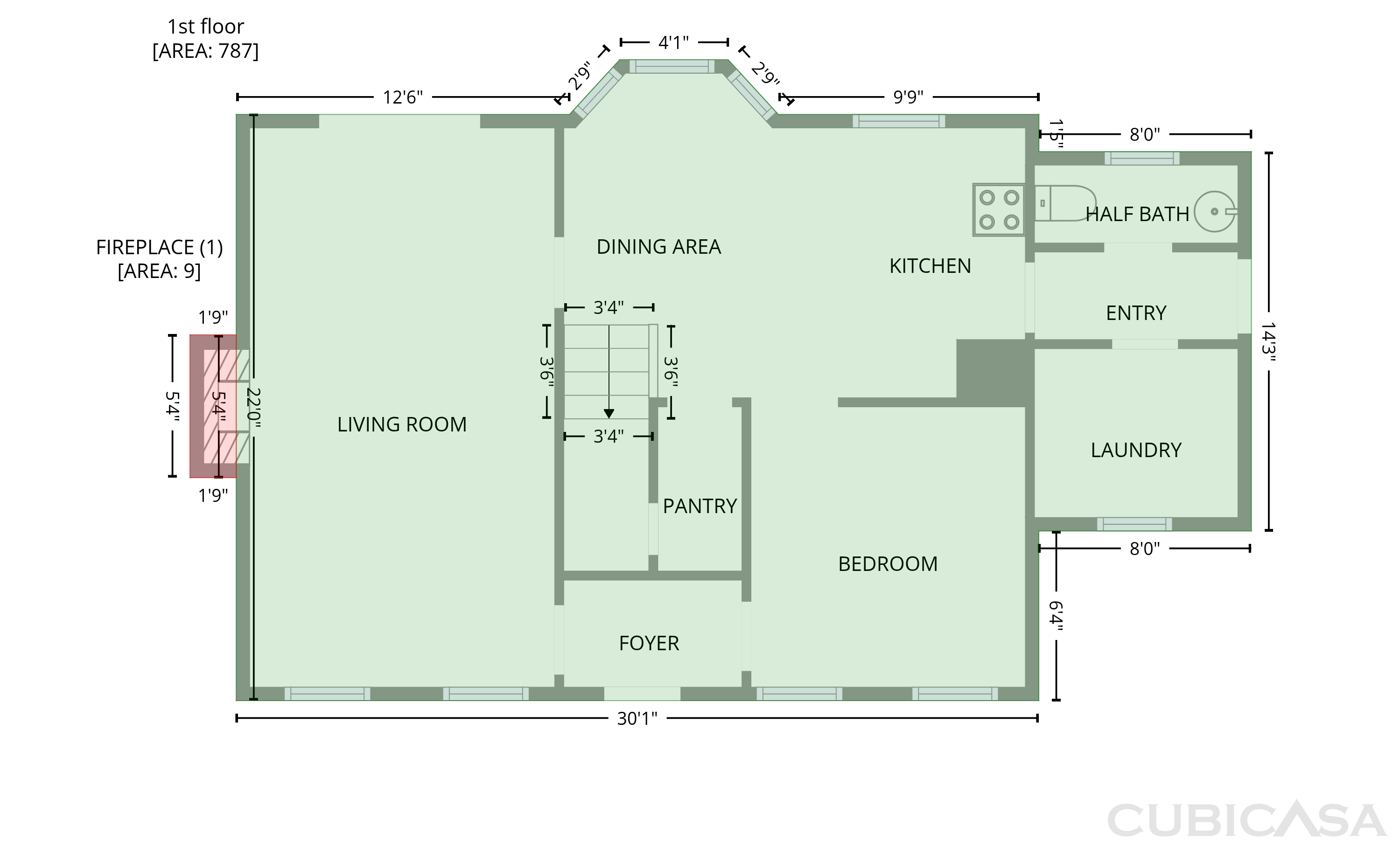 Main Floor of 401 Sherwood Ct, Eden, NC