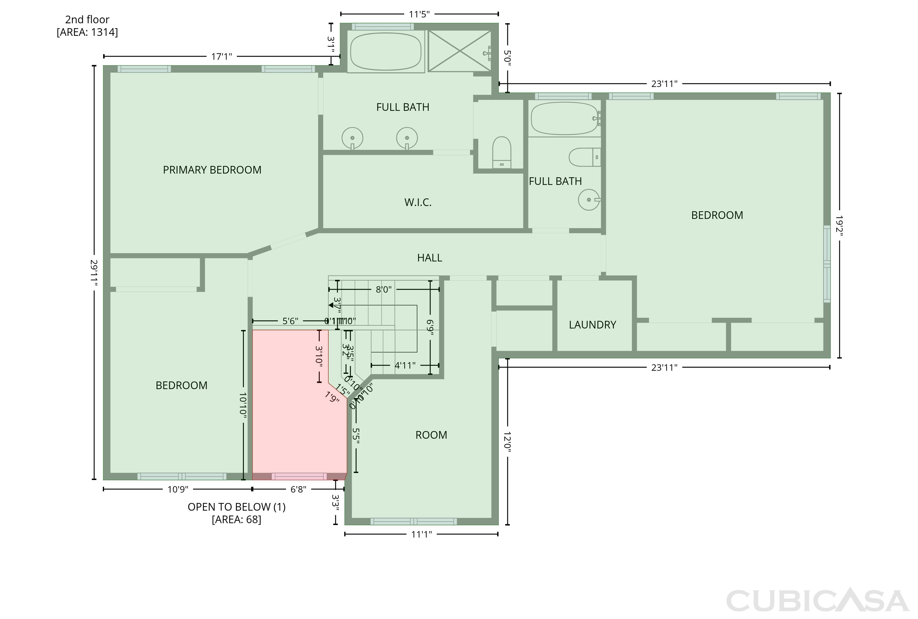 Second Floor of 7301 Lakefall Dr, Wake Forest, NC