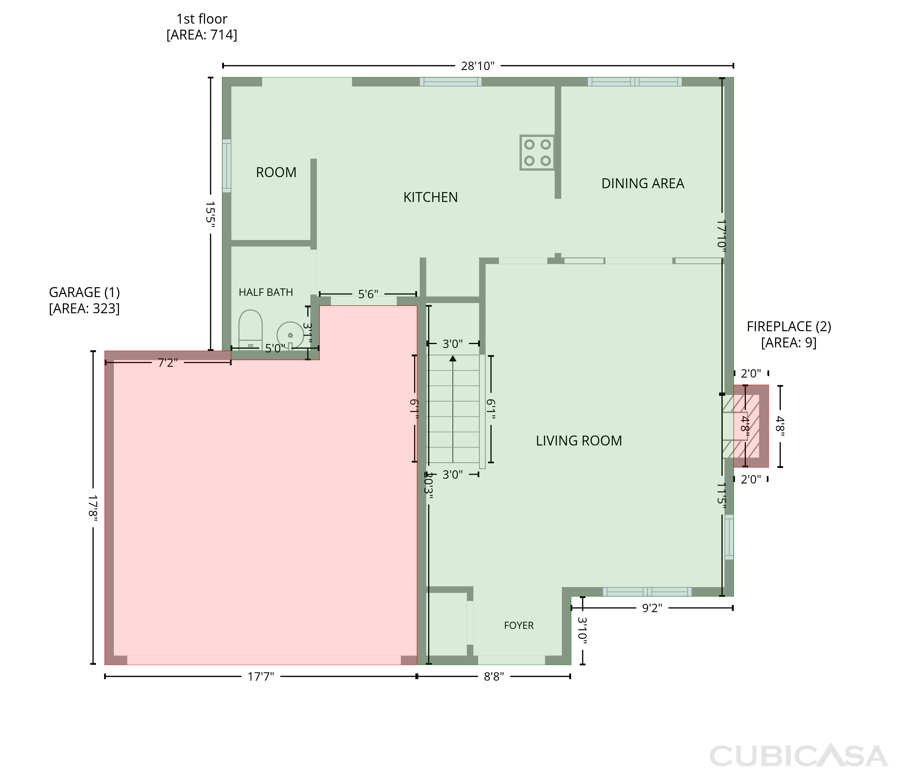 Main Floor of 1159 Tufton Pl NW, Concord, NC