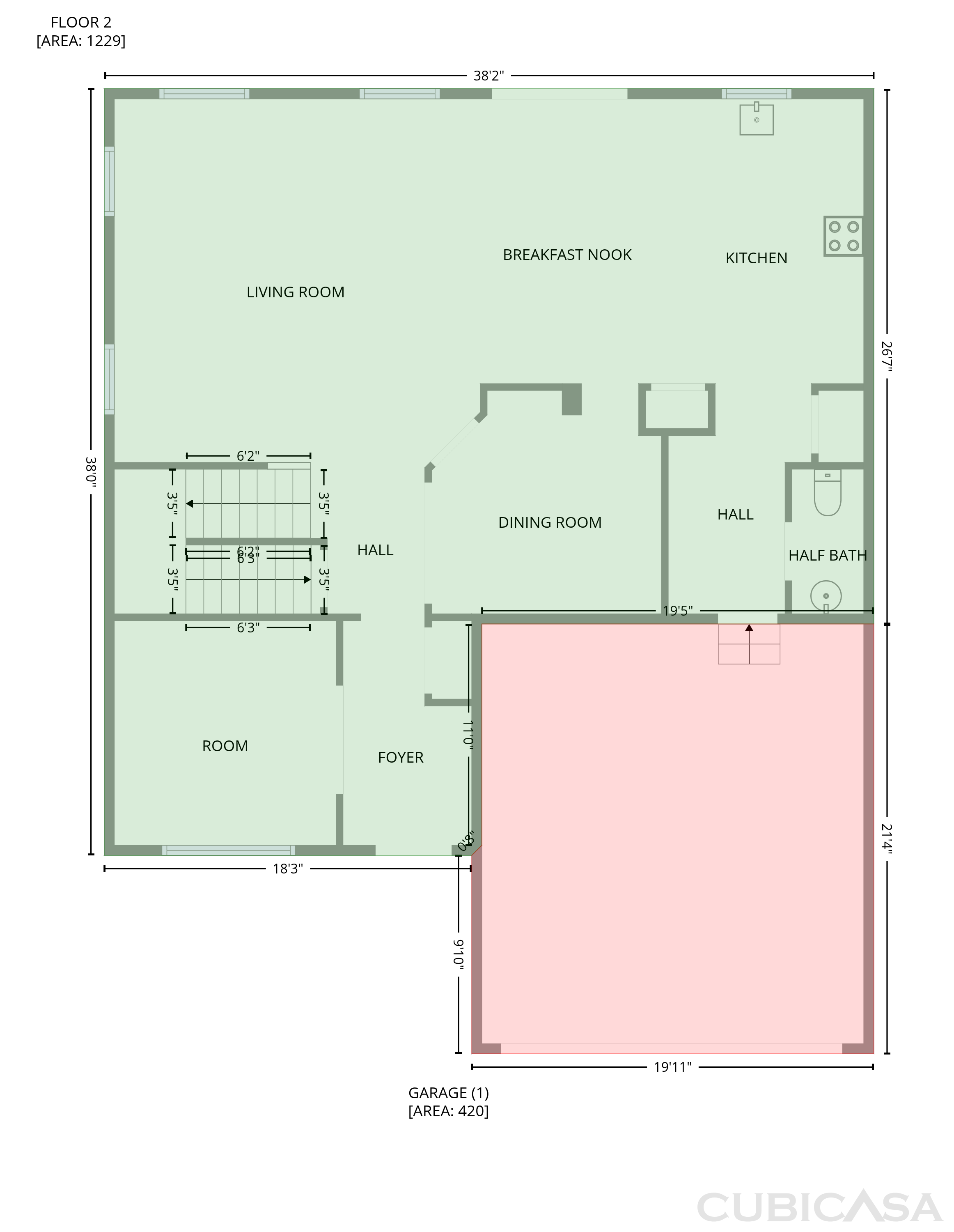Second Floor of 1561 Misty River Dr, Saint Paul, MO