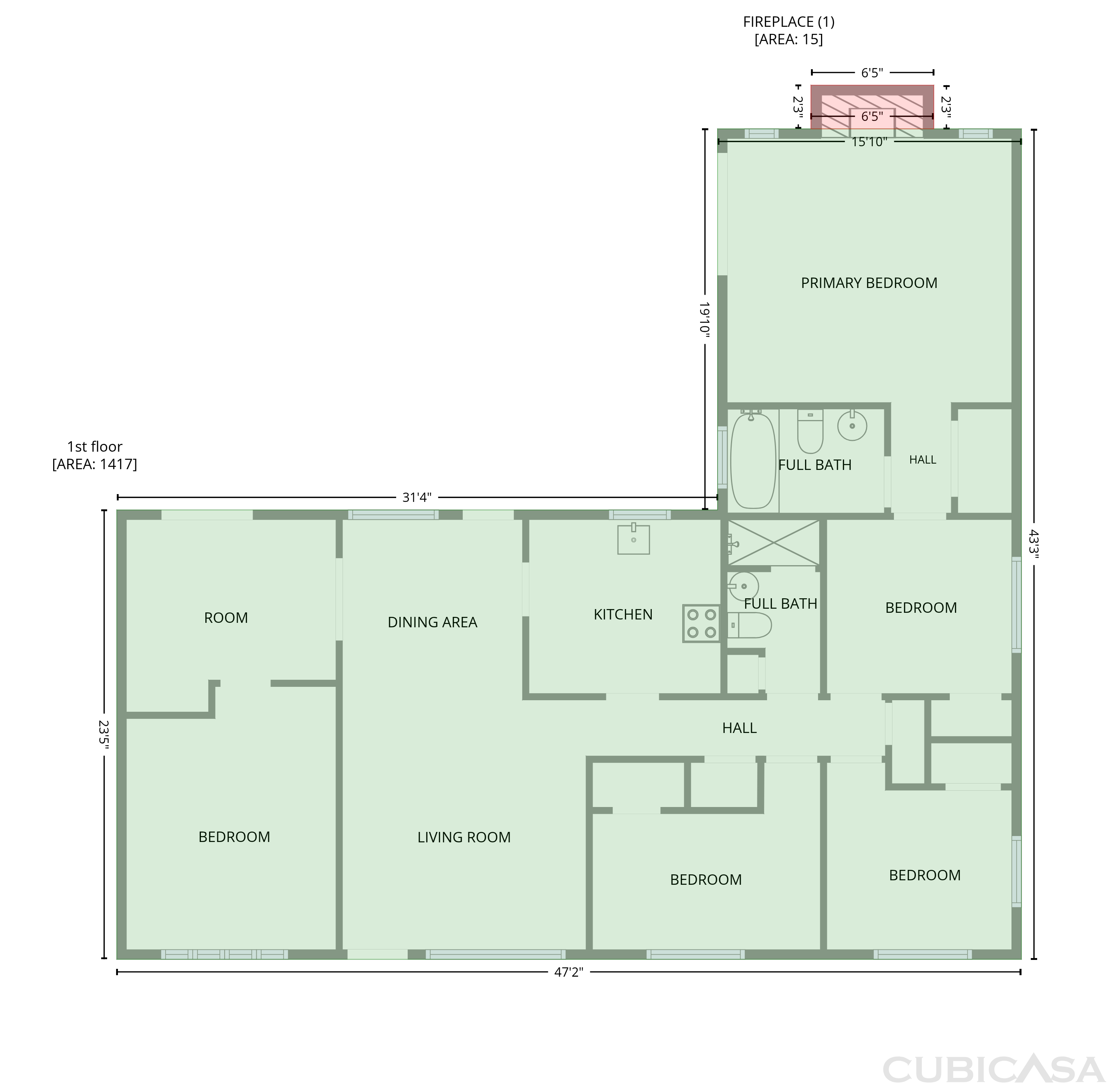 Main Floor of 3308 E Silverlake Rd, Tucson, AZ
