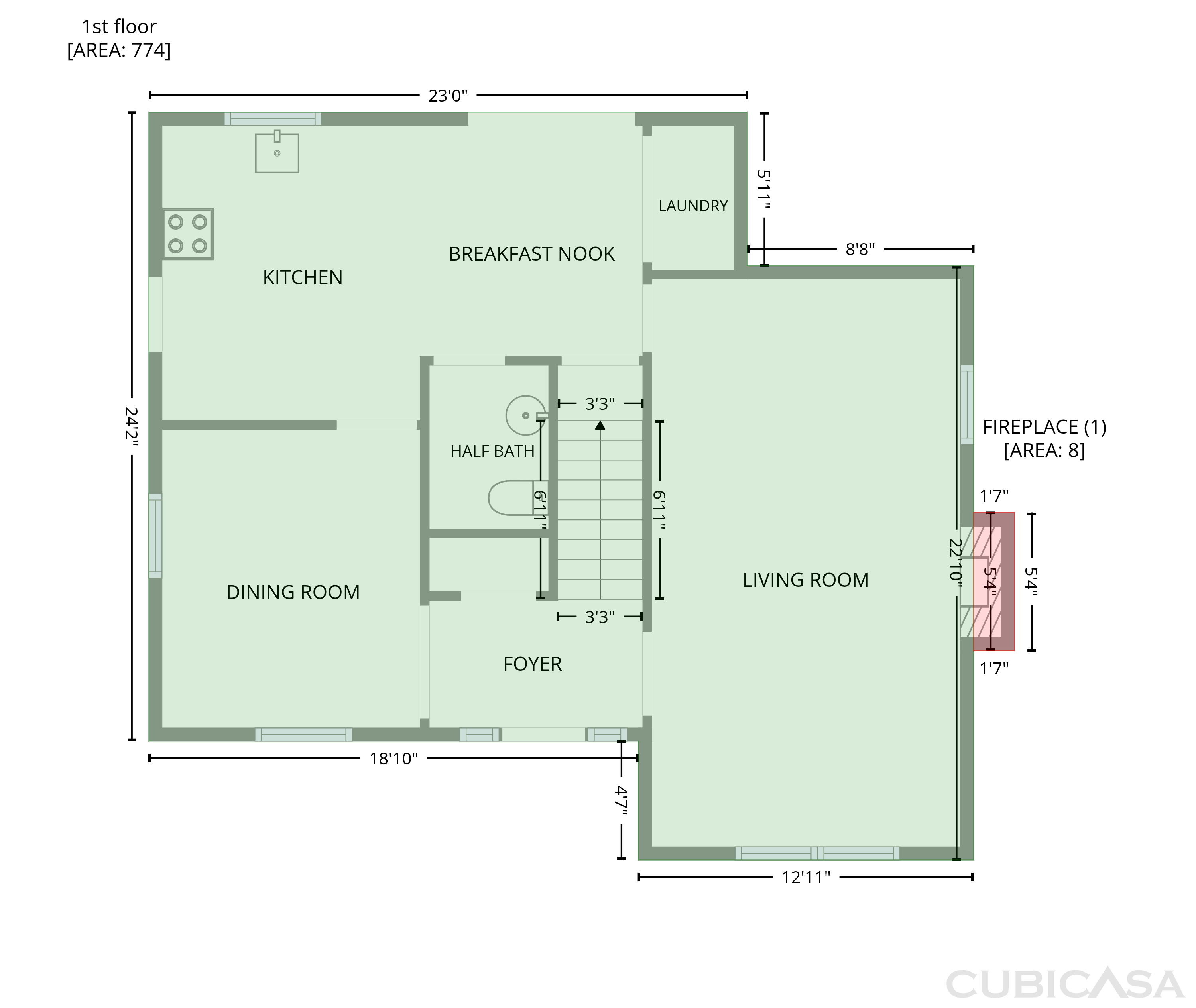 Main Floor of 8909 Danson Dr, Charlotte, NC