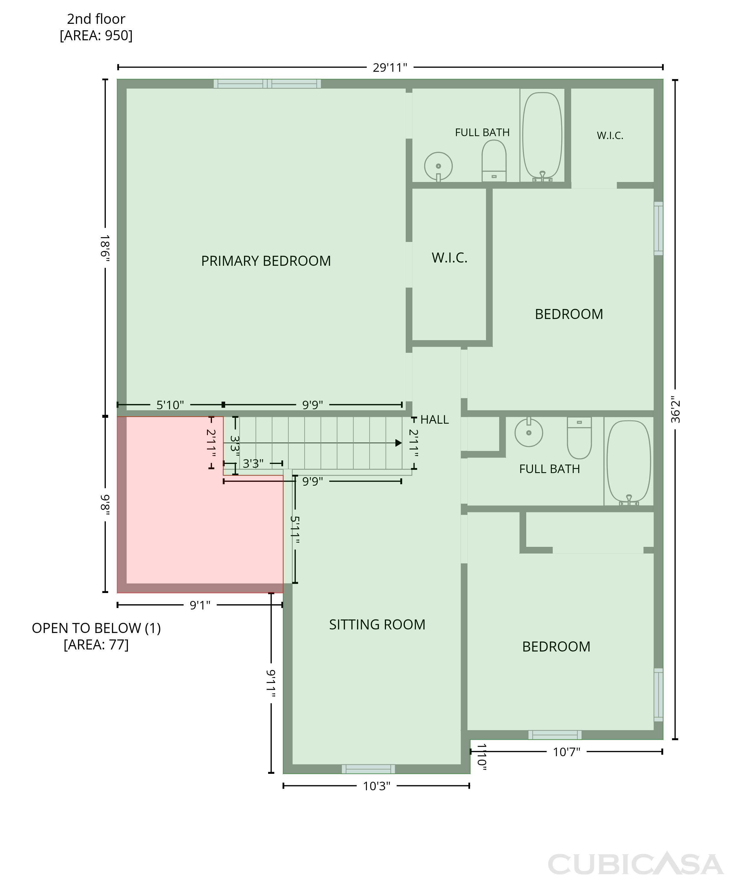 Second Floor of 1349 Fiesta Dr, Franklin, IN
