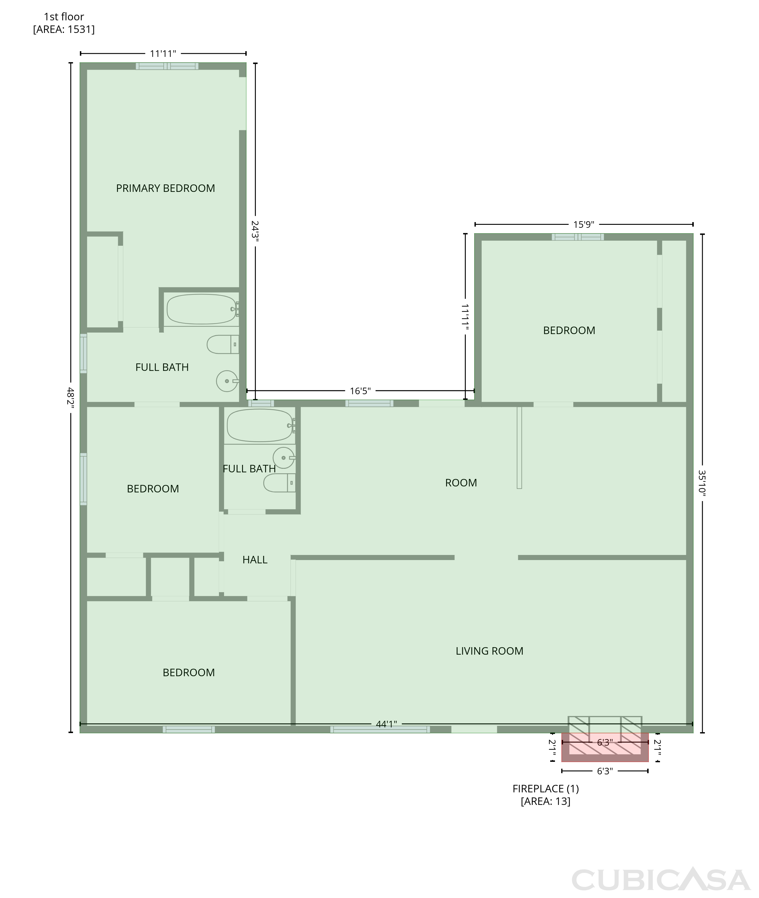 Main Floor of 1507 W Wier Ave, Phoenix, AZ