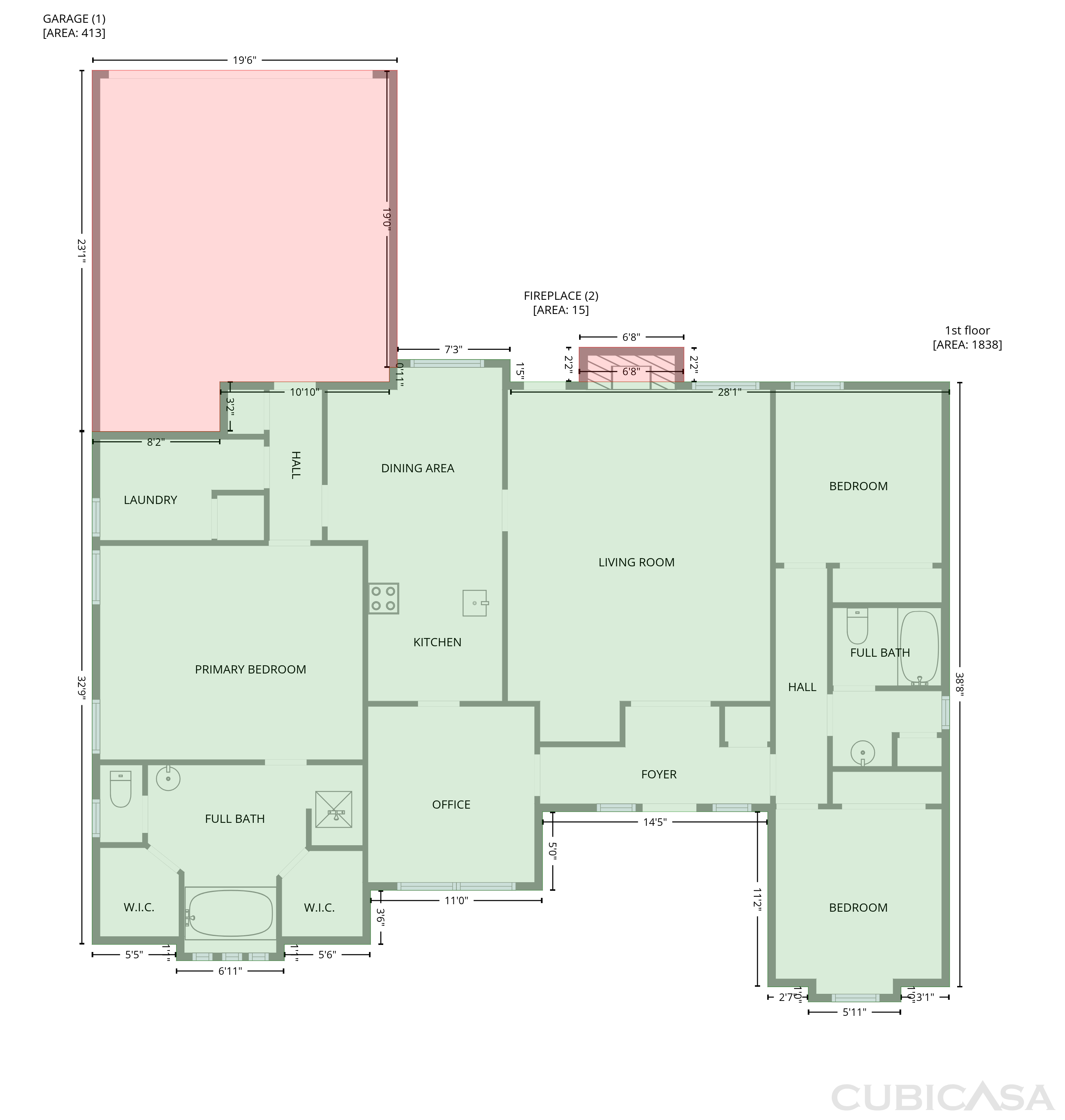 Main Floor of 2300 Ridgewood, Bedford, TX