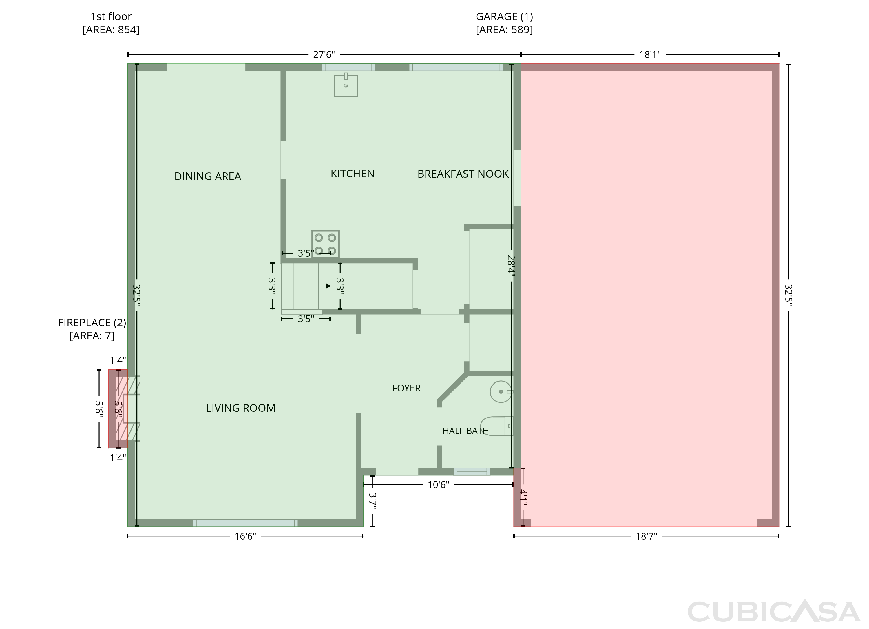 Main Floor of 3782 Man O War Blvd, Clarksville, TN