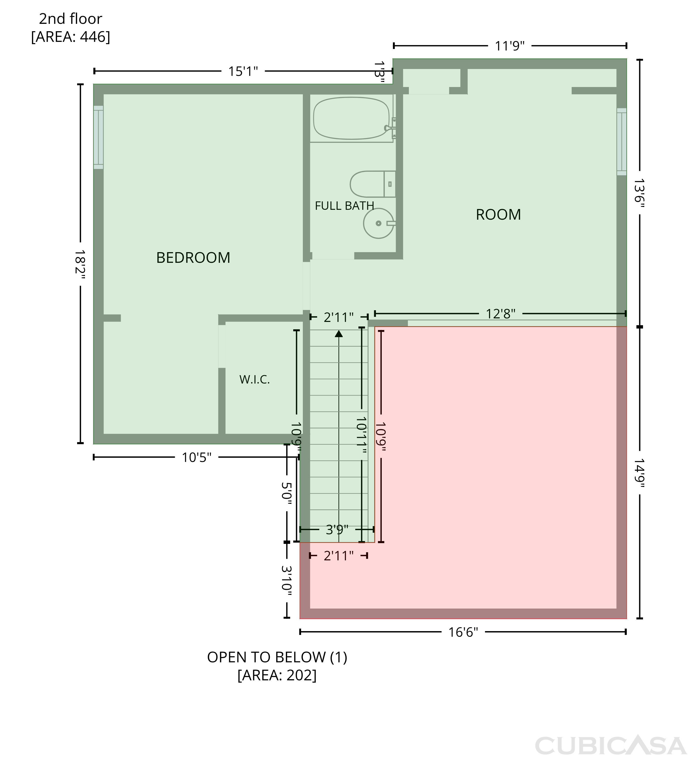 Second Floor of 4131 Ravenwood Ct, Union City, GA