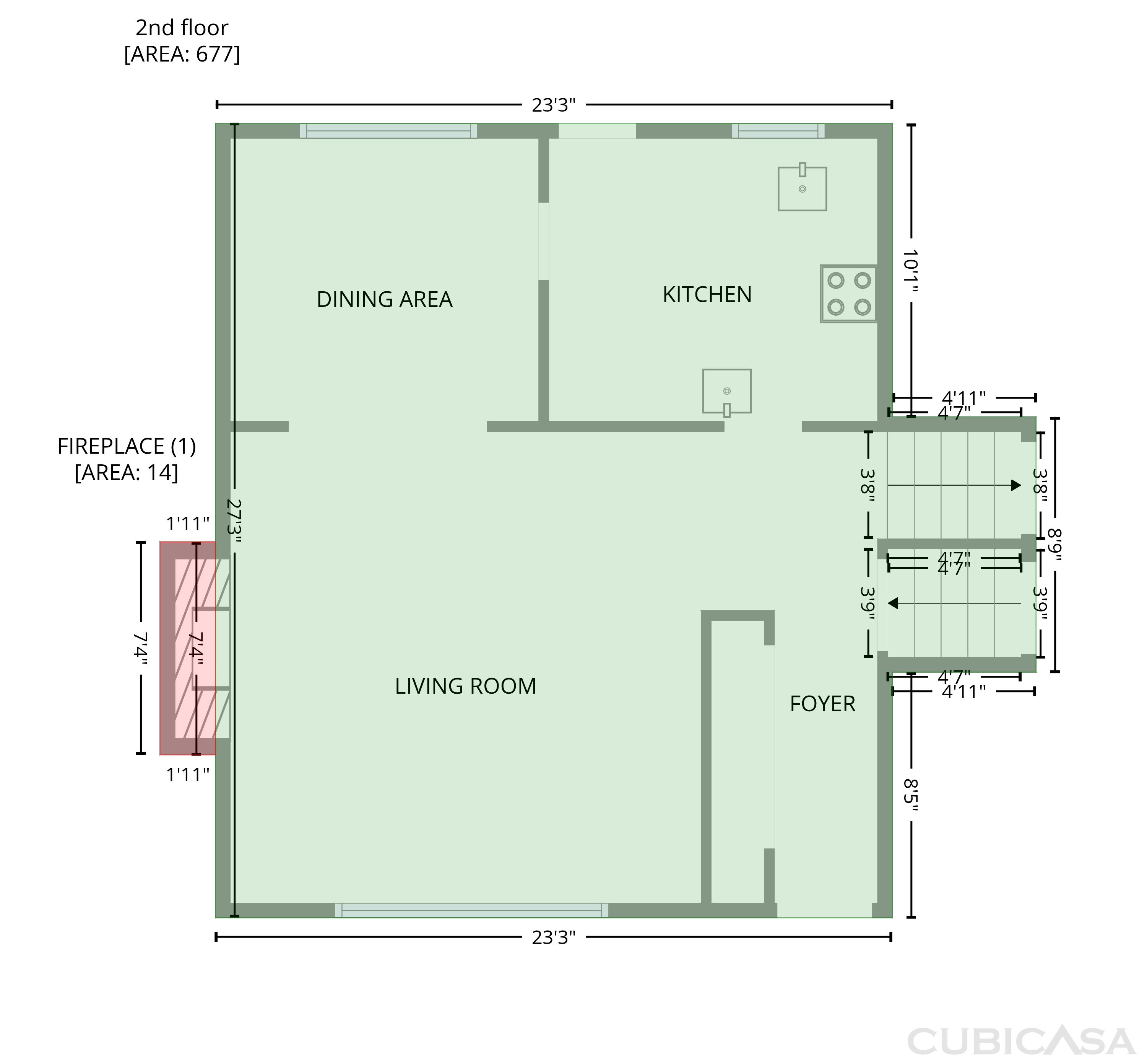 Second Floor of 2618 Speas Rd, Winston Salem, NC