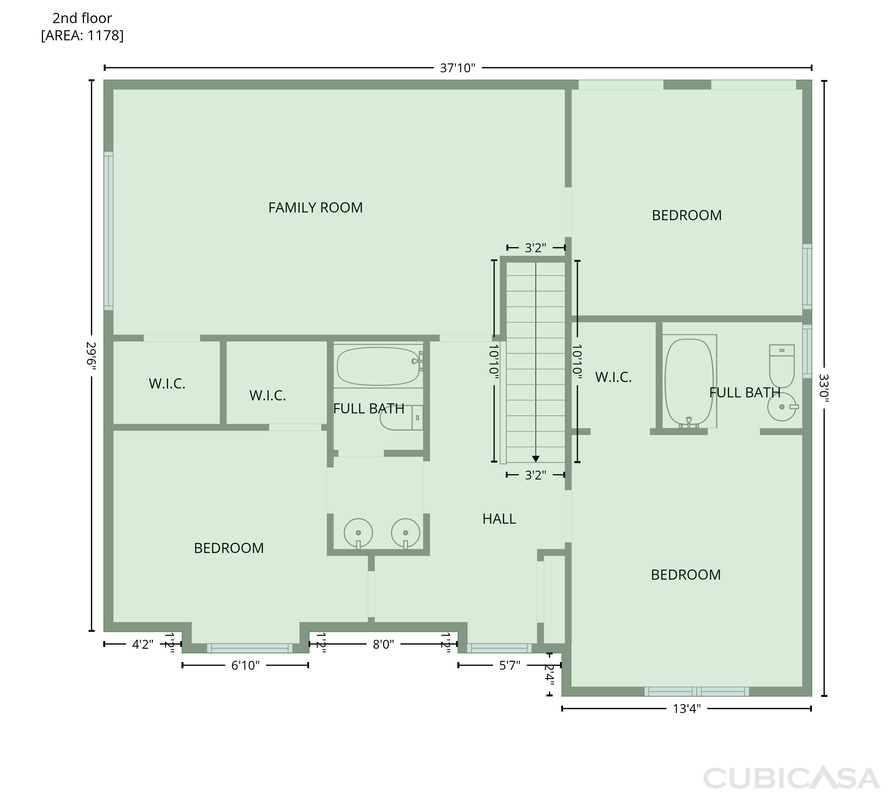 Second Floor of 1214 Ileagnes Rd, Raleigh, NC