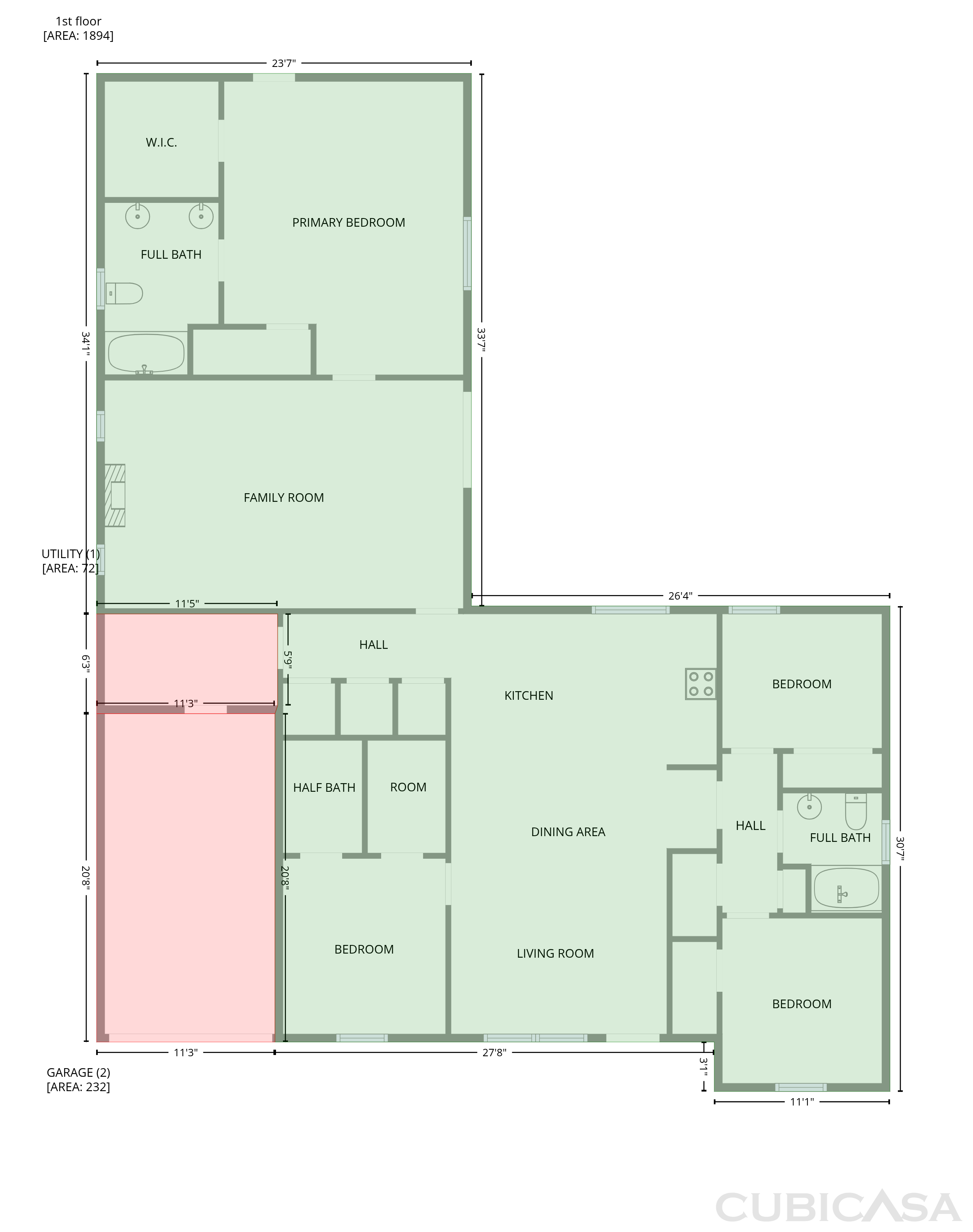 Main Floor of 308 N Todd St, Bullard, TX