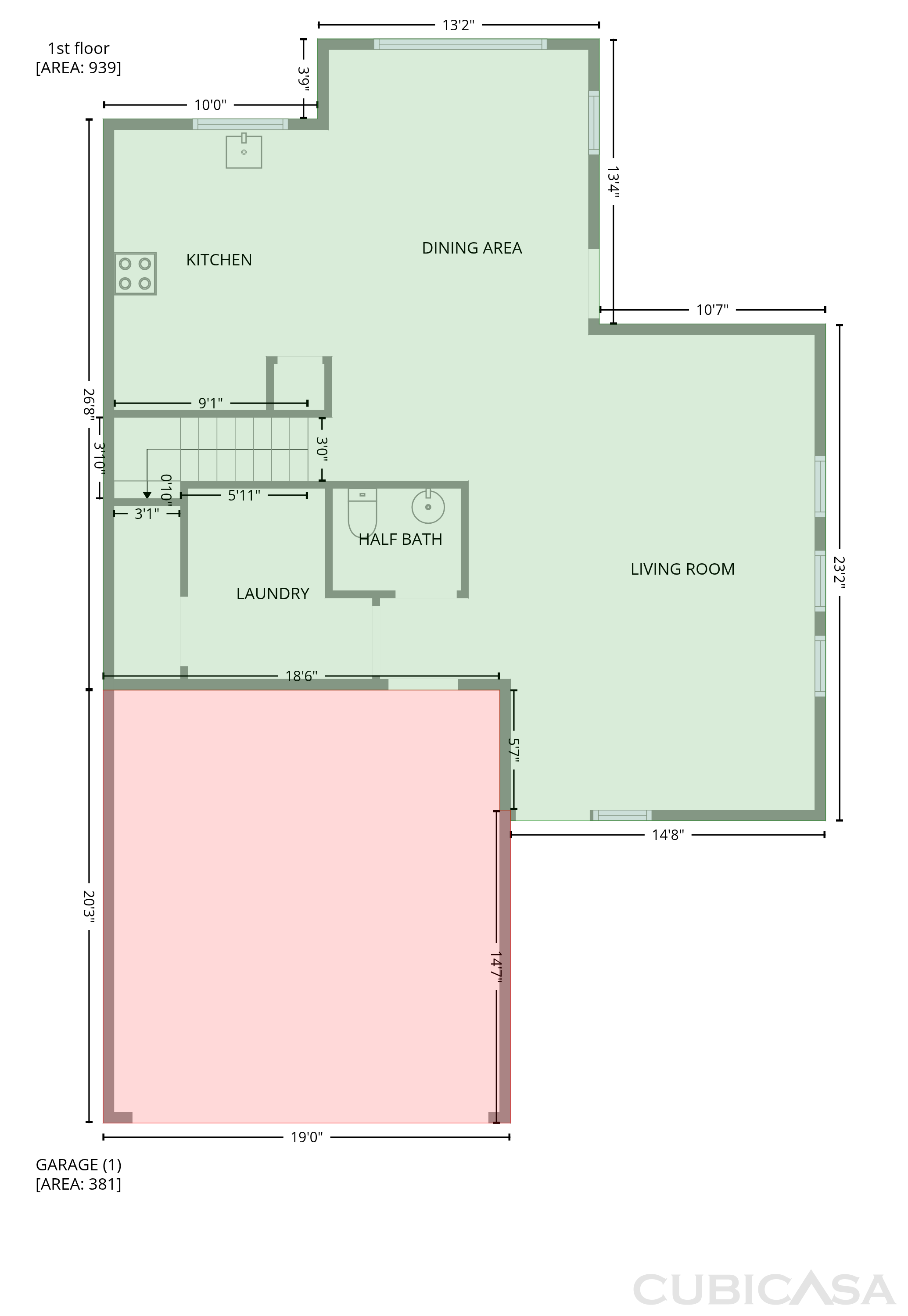 Main Floor of 1826 W Pollack St, Phoenix, AZ