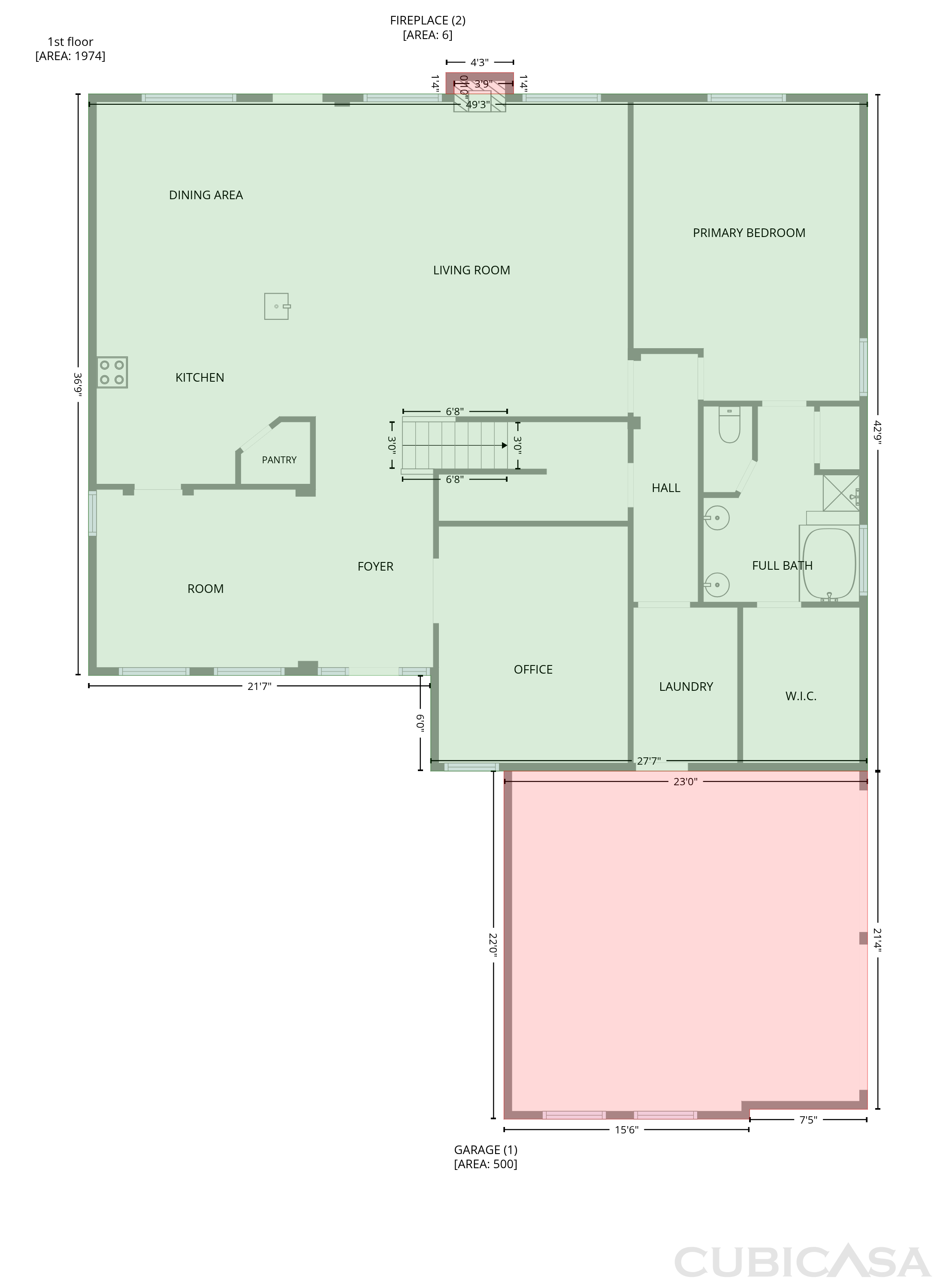 Main Floor of 217 Green Acres Dr, Murphy, TX