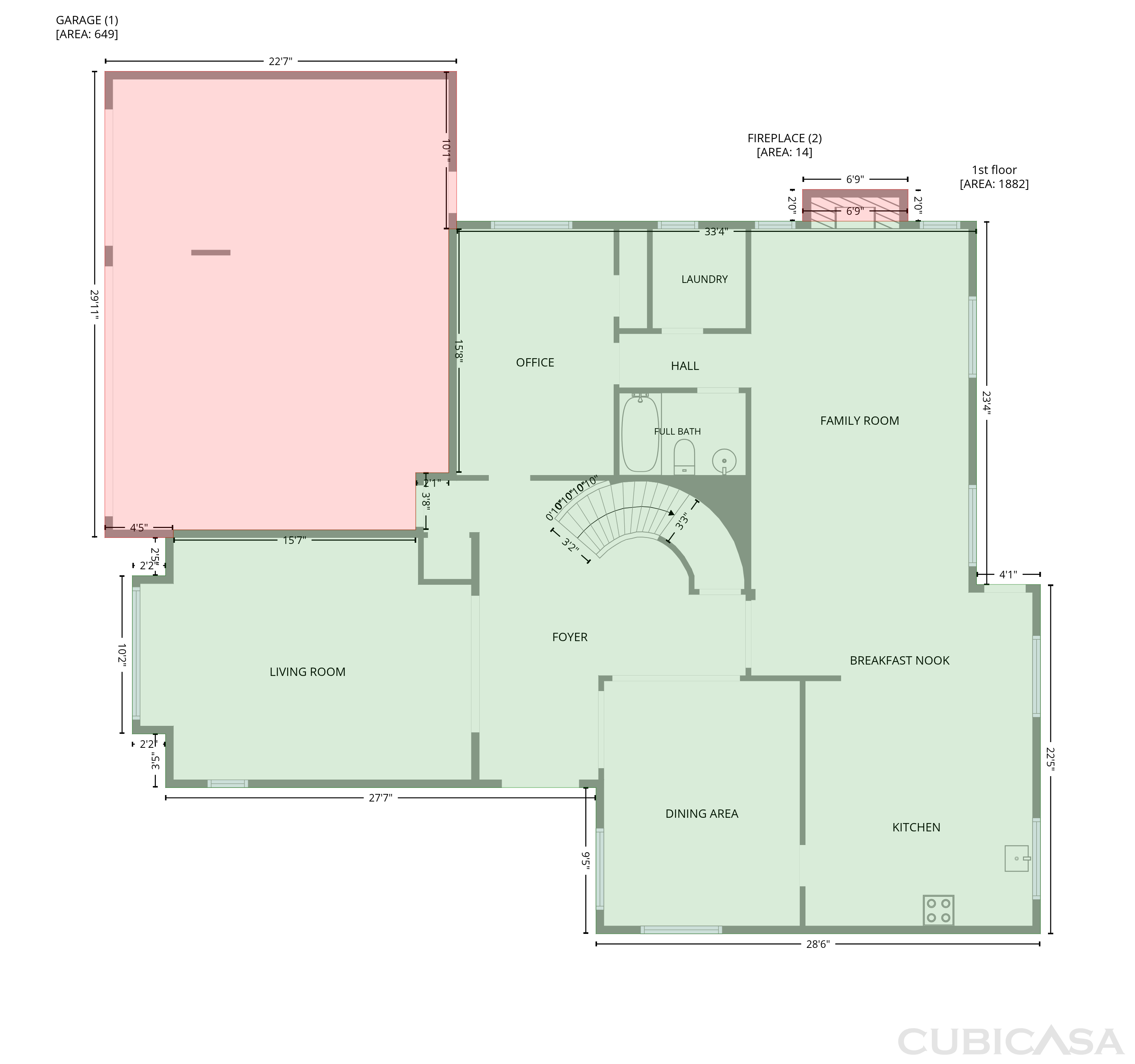 Main Floor of 2083 W Arizona Rose Dr, Tucson, AZ
