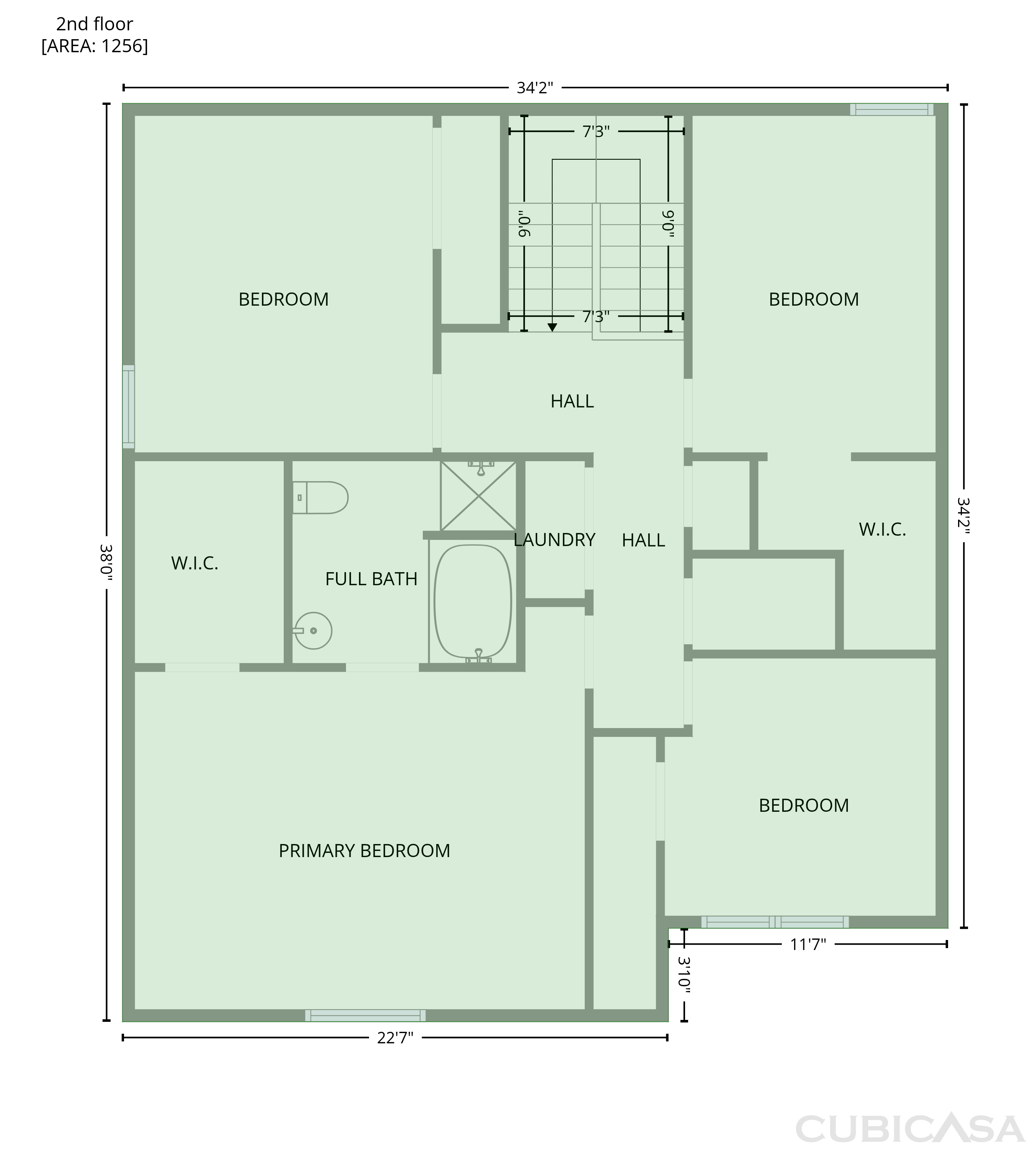 Second Floor of 3462 Pridgen Ridge Dr, Winston Salem, NC