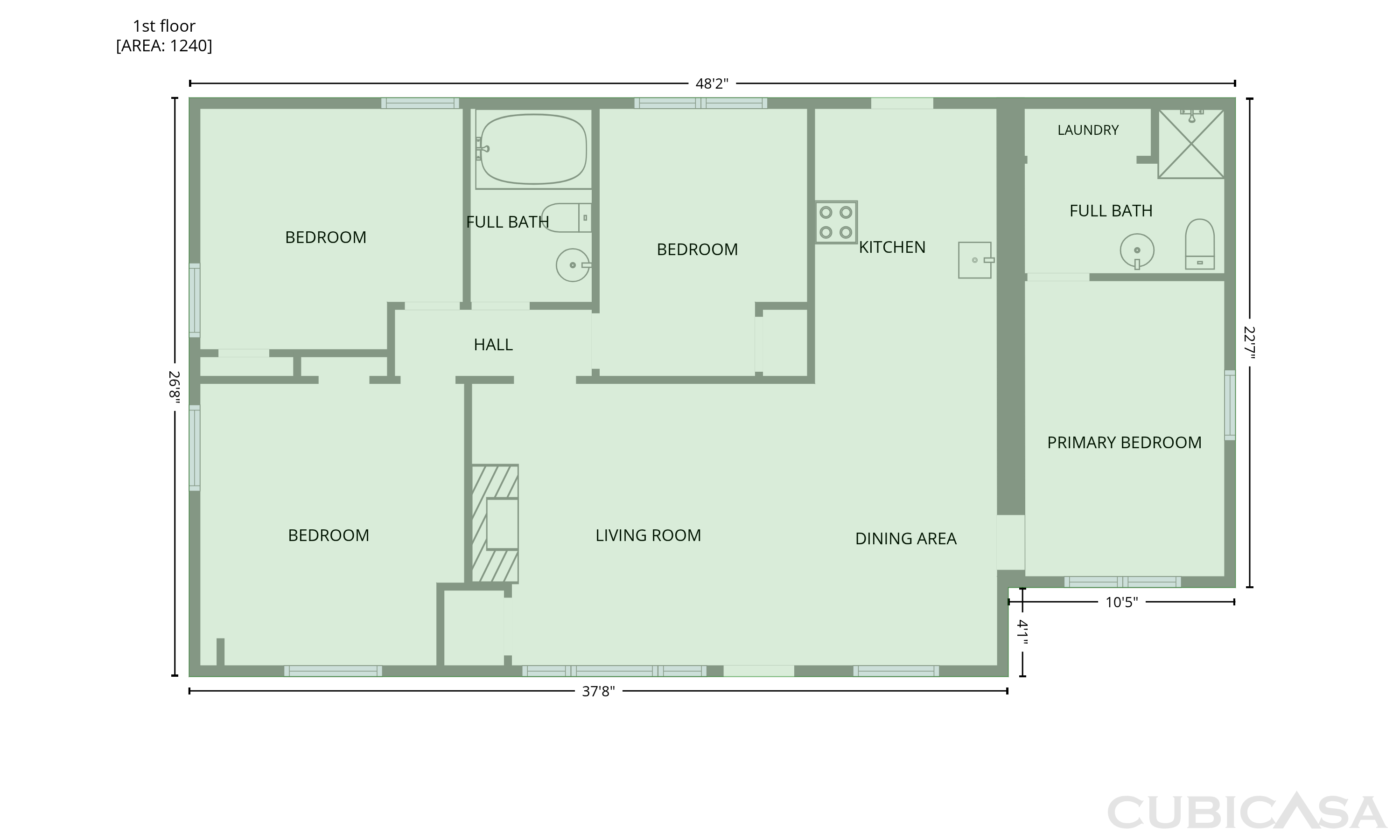 Main Floor of 1876 Camellia Dr, Decatur, GA