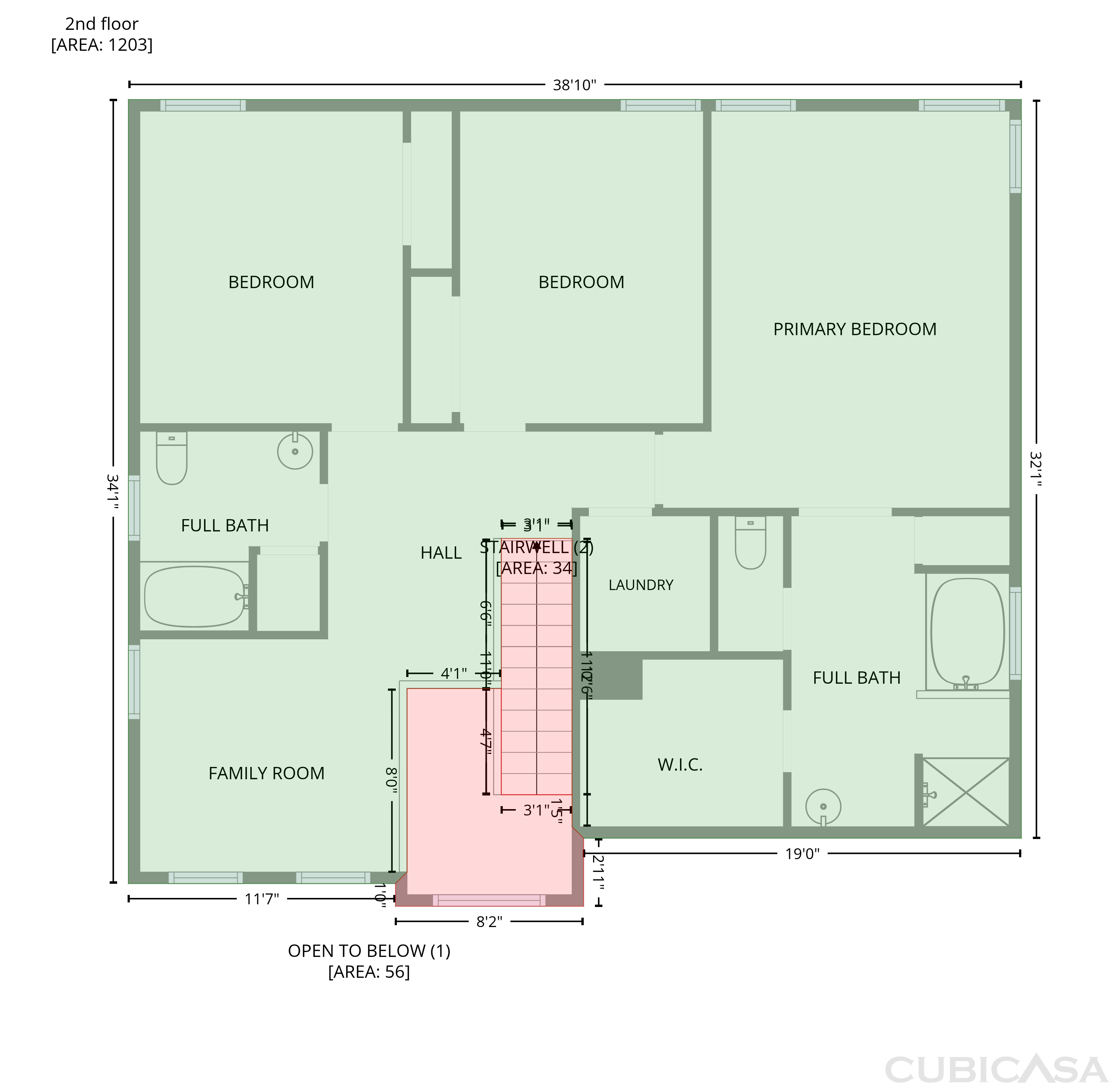 Second Floor of 2703 Fern Willow Ct, Fuquay Varina, NC