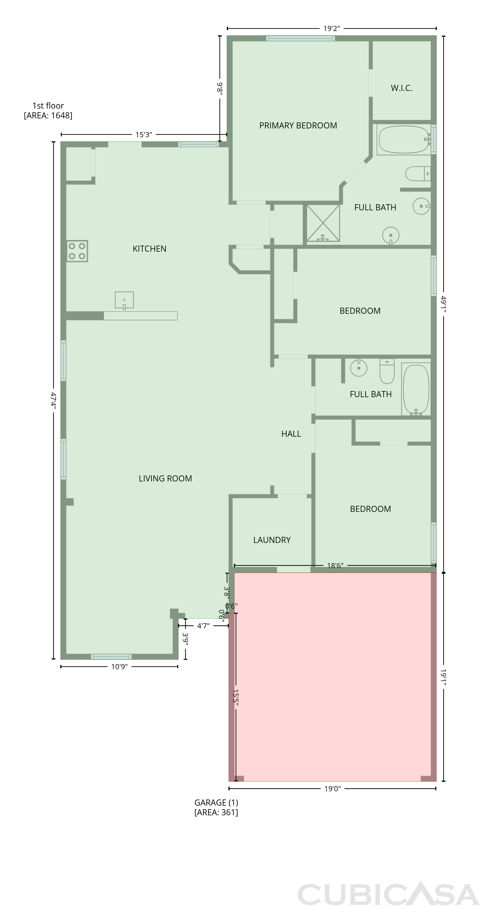 Main Floor of 1038 Cash St, Alvin, TX
