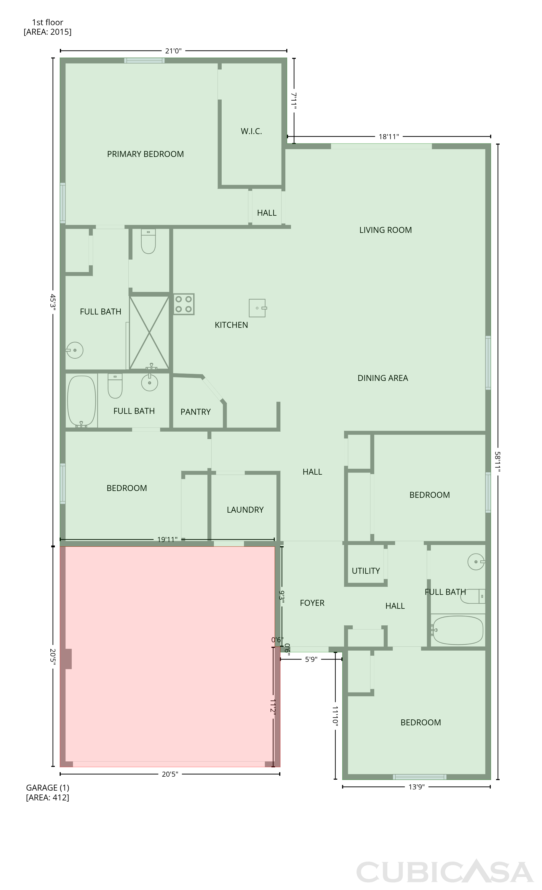 Main Floor of 3818 NW 46th St, Cape Coral, FL