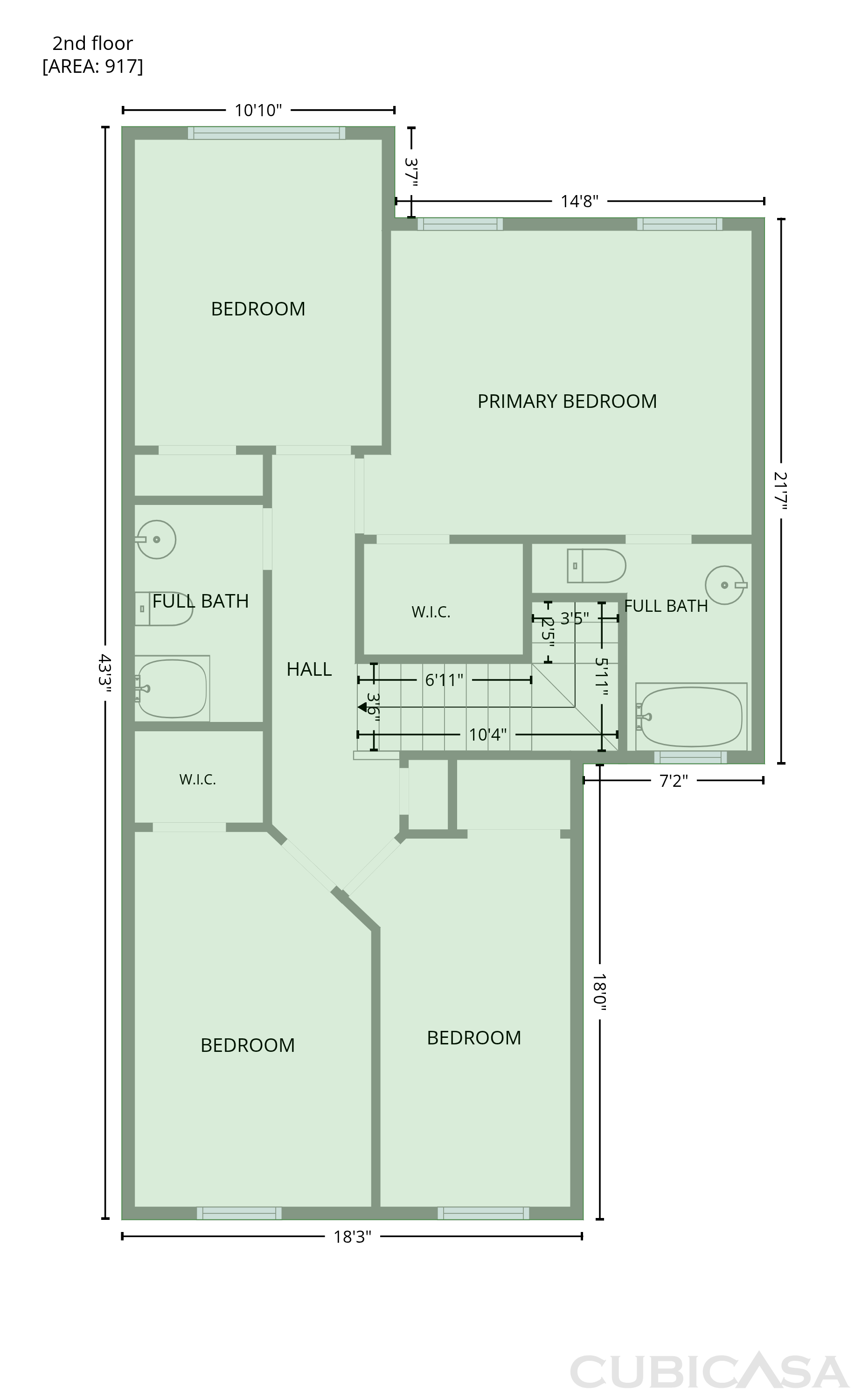 Second Floor of 10250 Rolleston Ln, Houston, TX