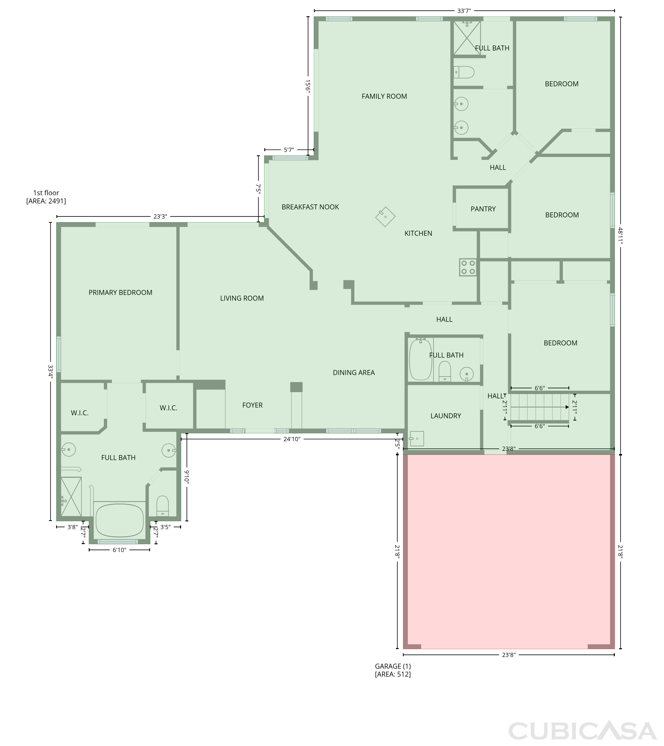 Main Floor of 457 Amethyst Ave, Auburndale, FL