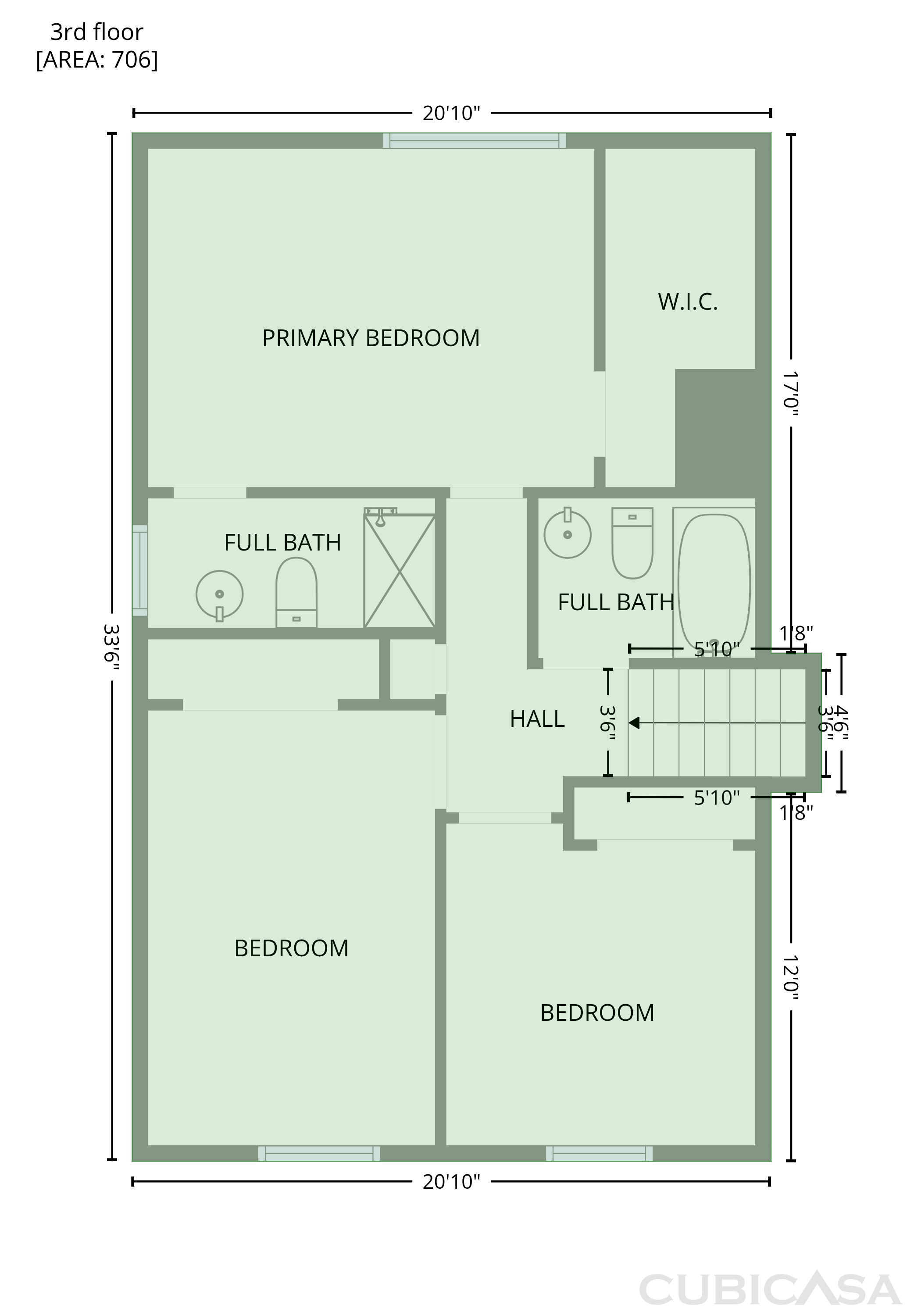 Third Floor of 1271 Seven Springs Cir, Marietta, GA