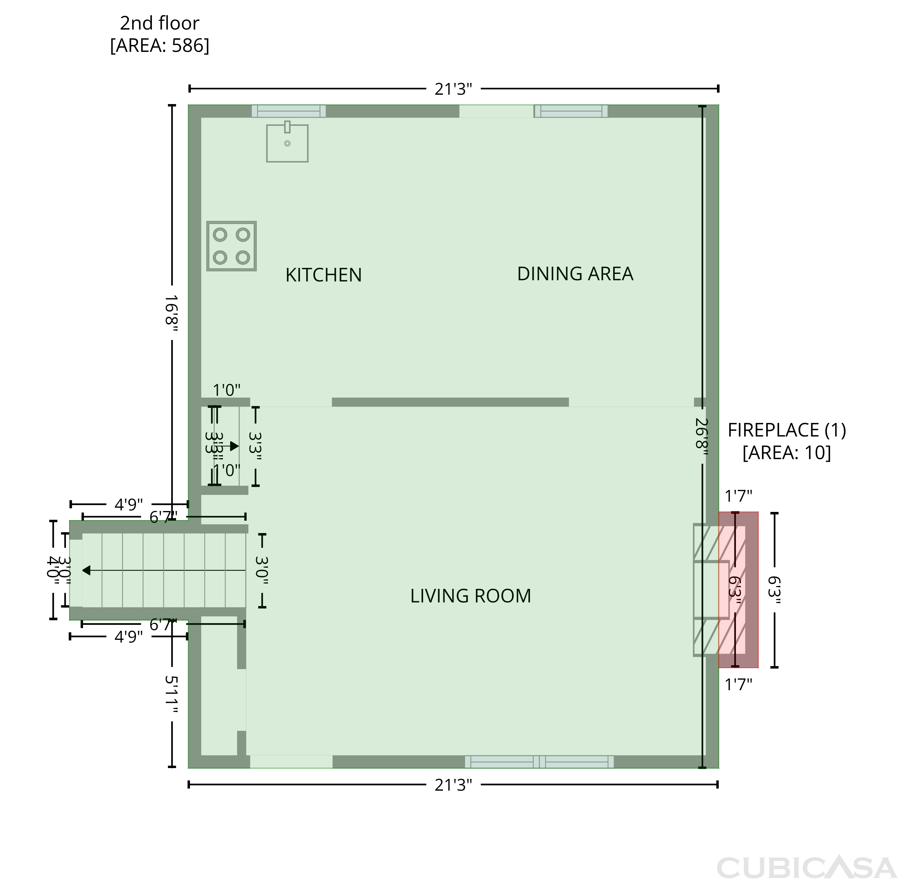 Second Floor of 209 Brookside Dr, Lula, GA