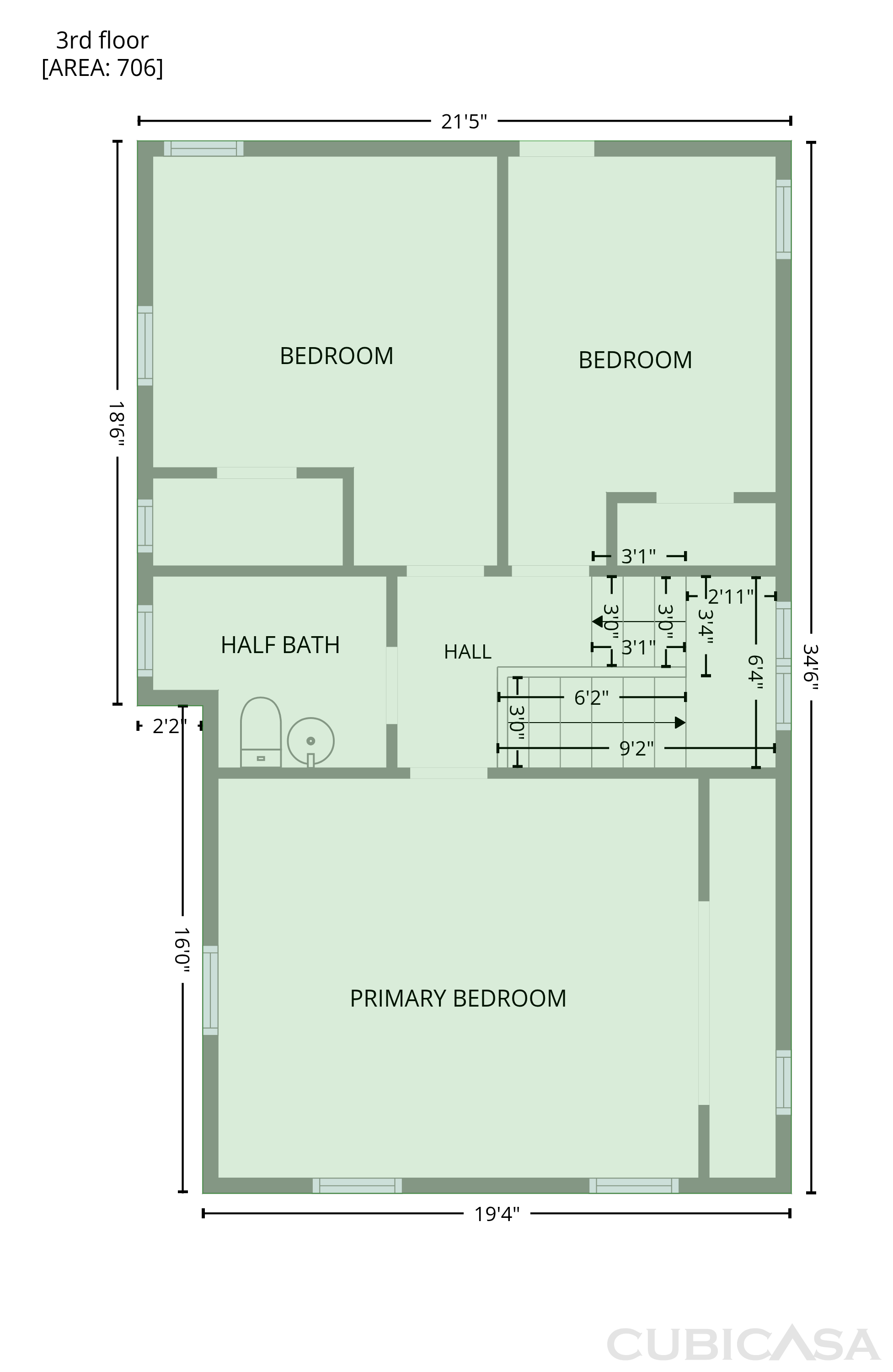 Third Floor of 619 N 4th Ave, Maywood, IL