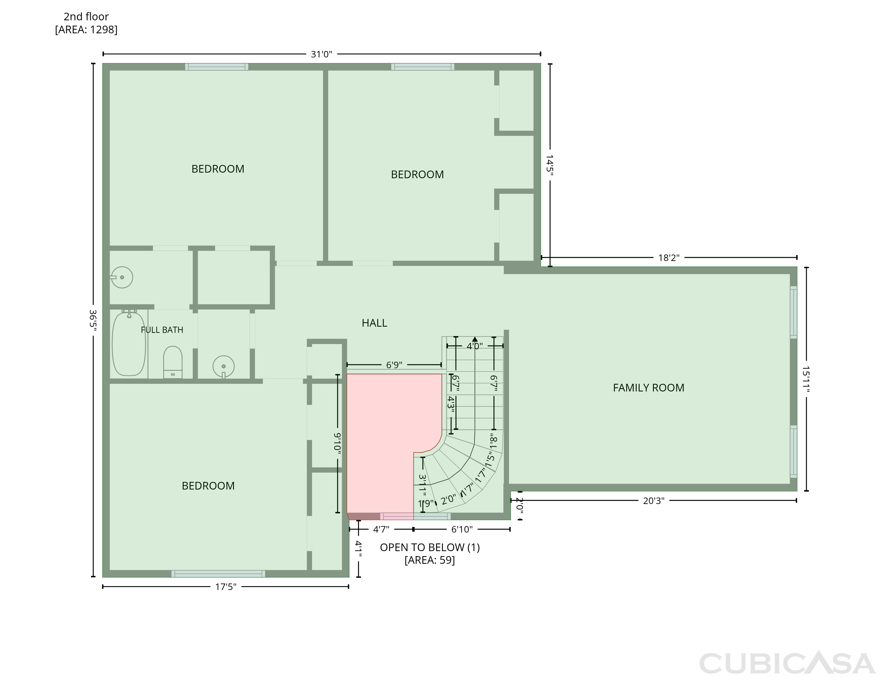 Second Floor of 3218 Berry Holw, Melissa, TX