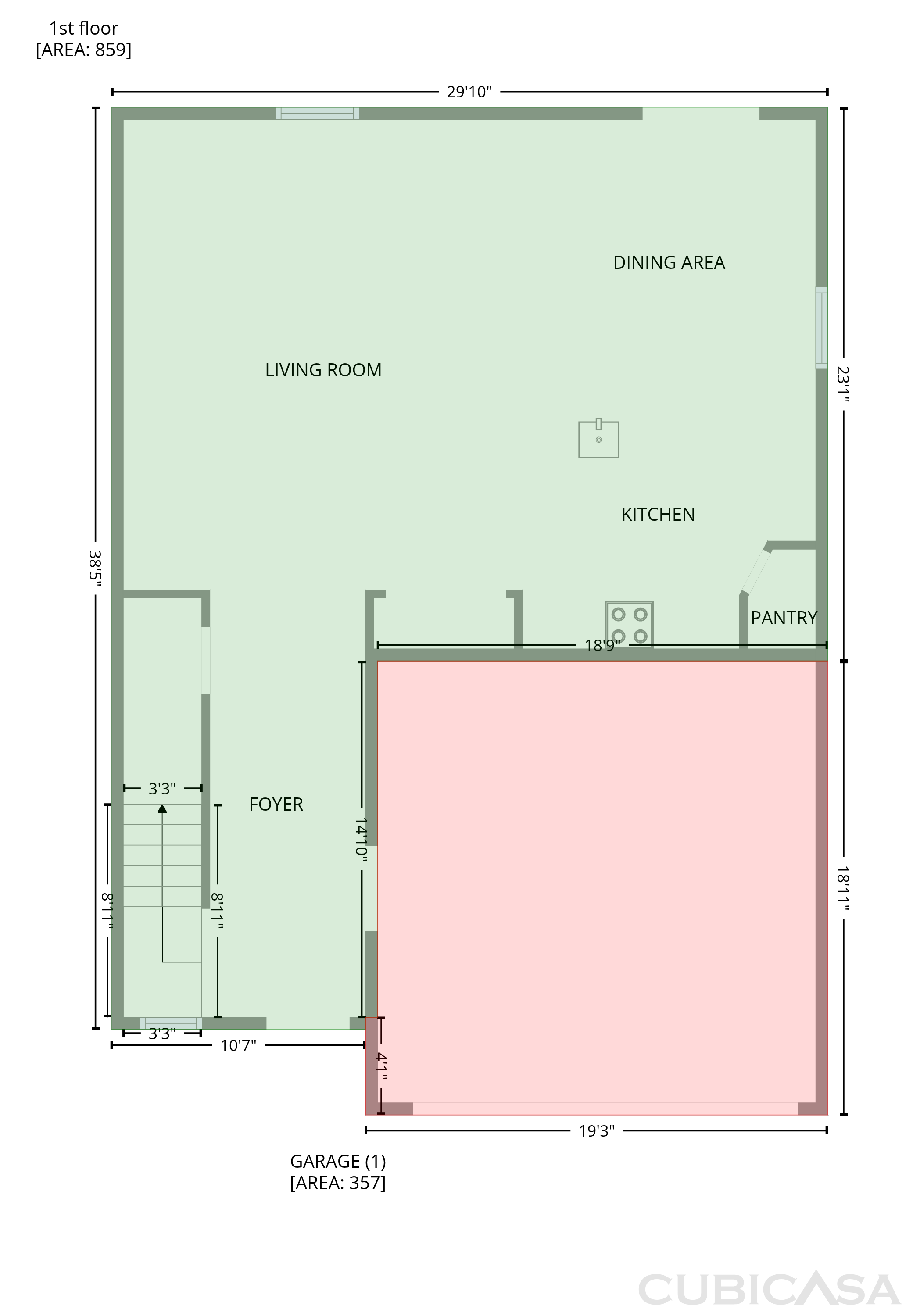 Main Floor of 4034 Rosfield Dr, Charlotte, NC