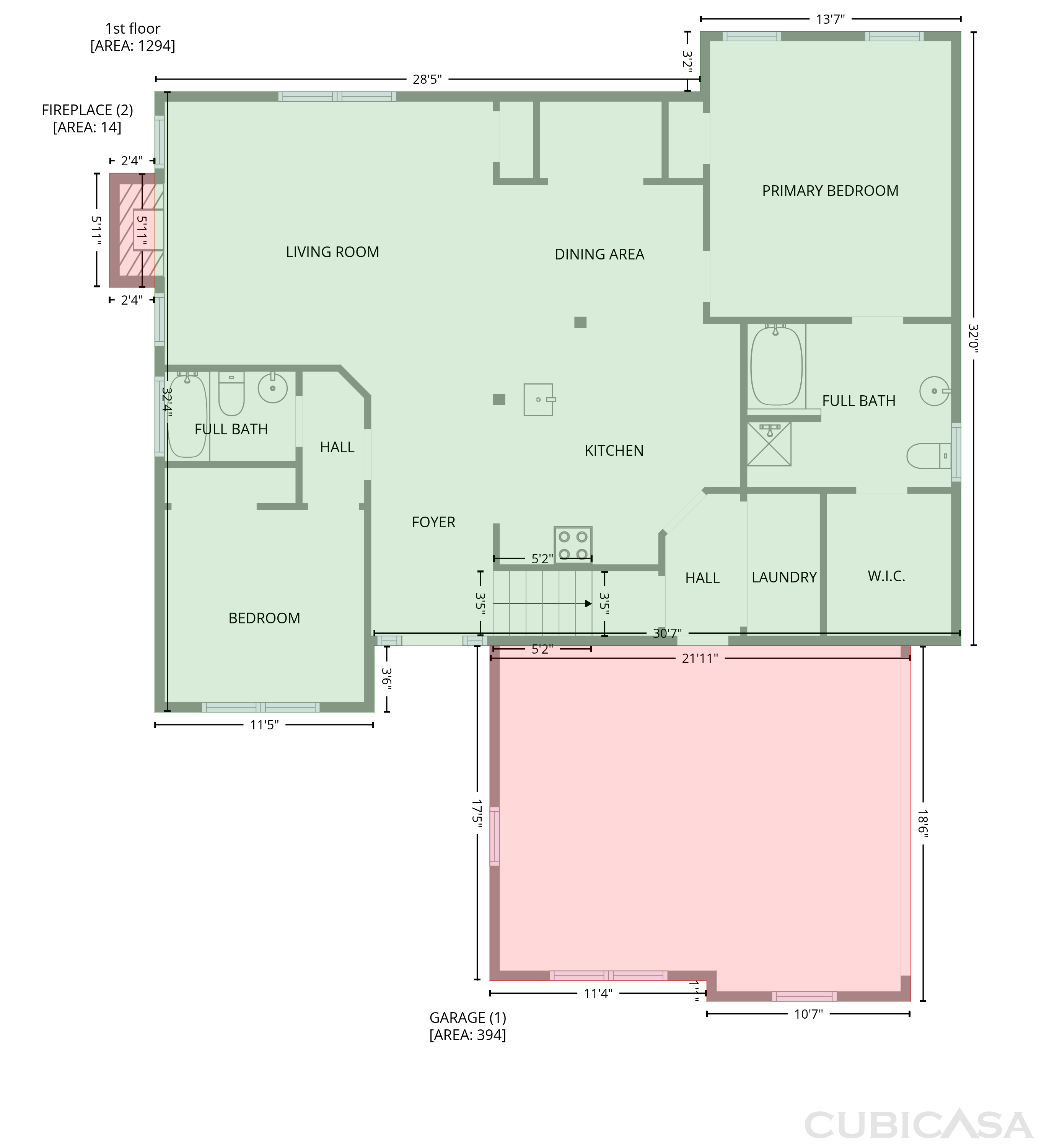 Main Floor of 100 Clay Ct, Tyrone, GA