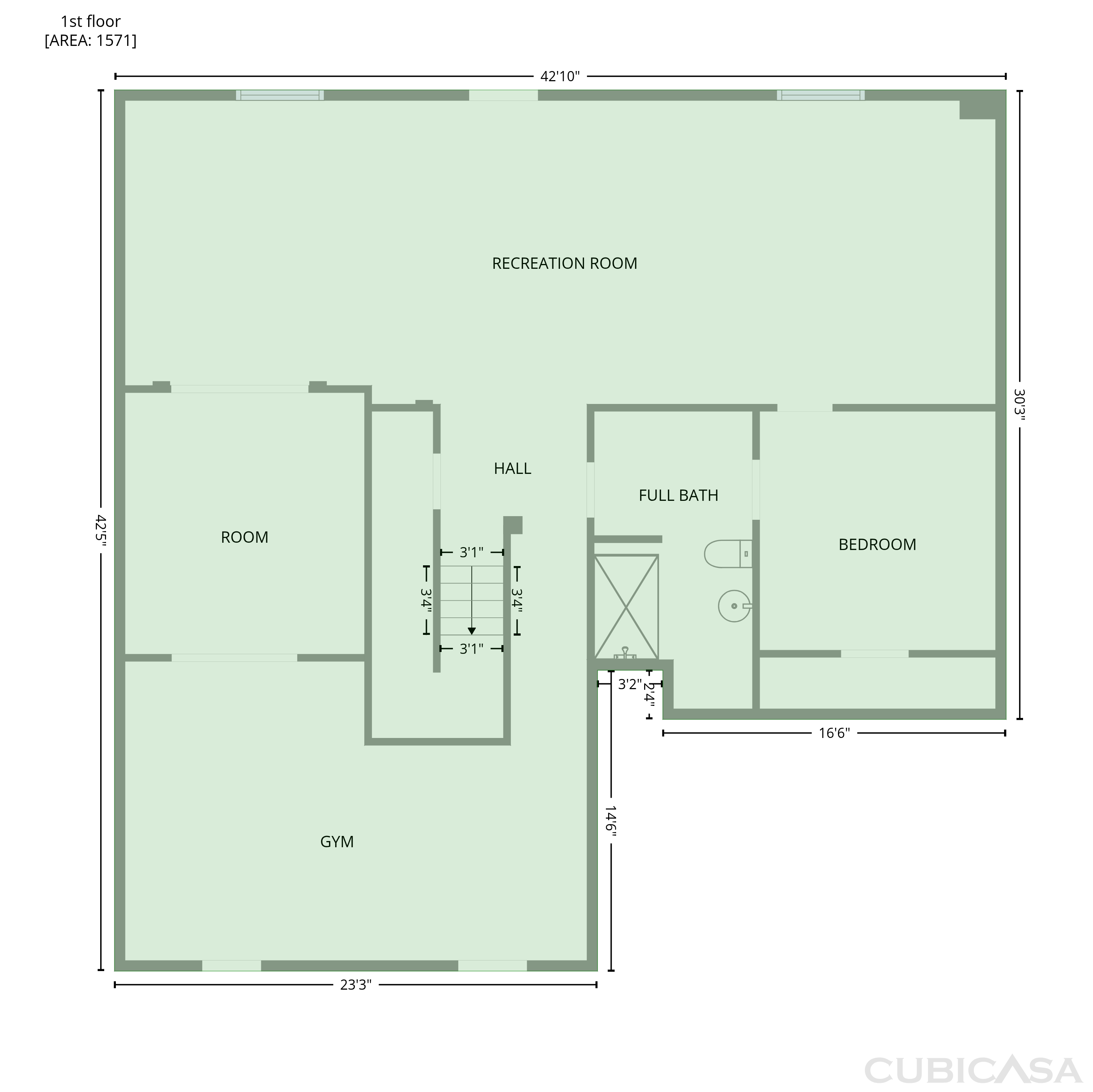 Main Floor of 7295 Madison Cir, Union City, GA