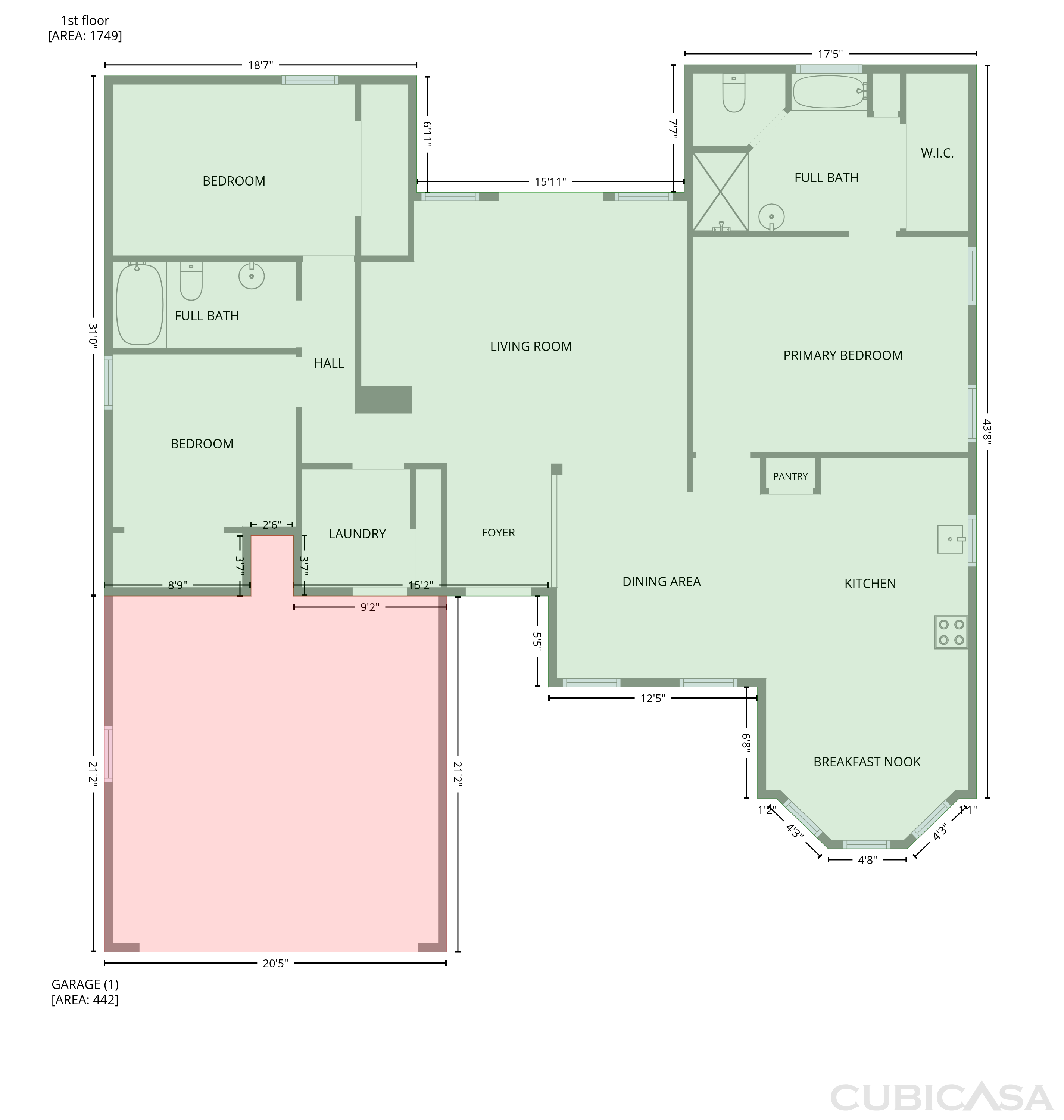 Main Floor of 130 Log Cabin Way, Poteet, TX
