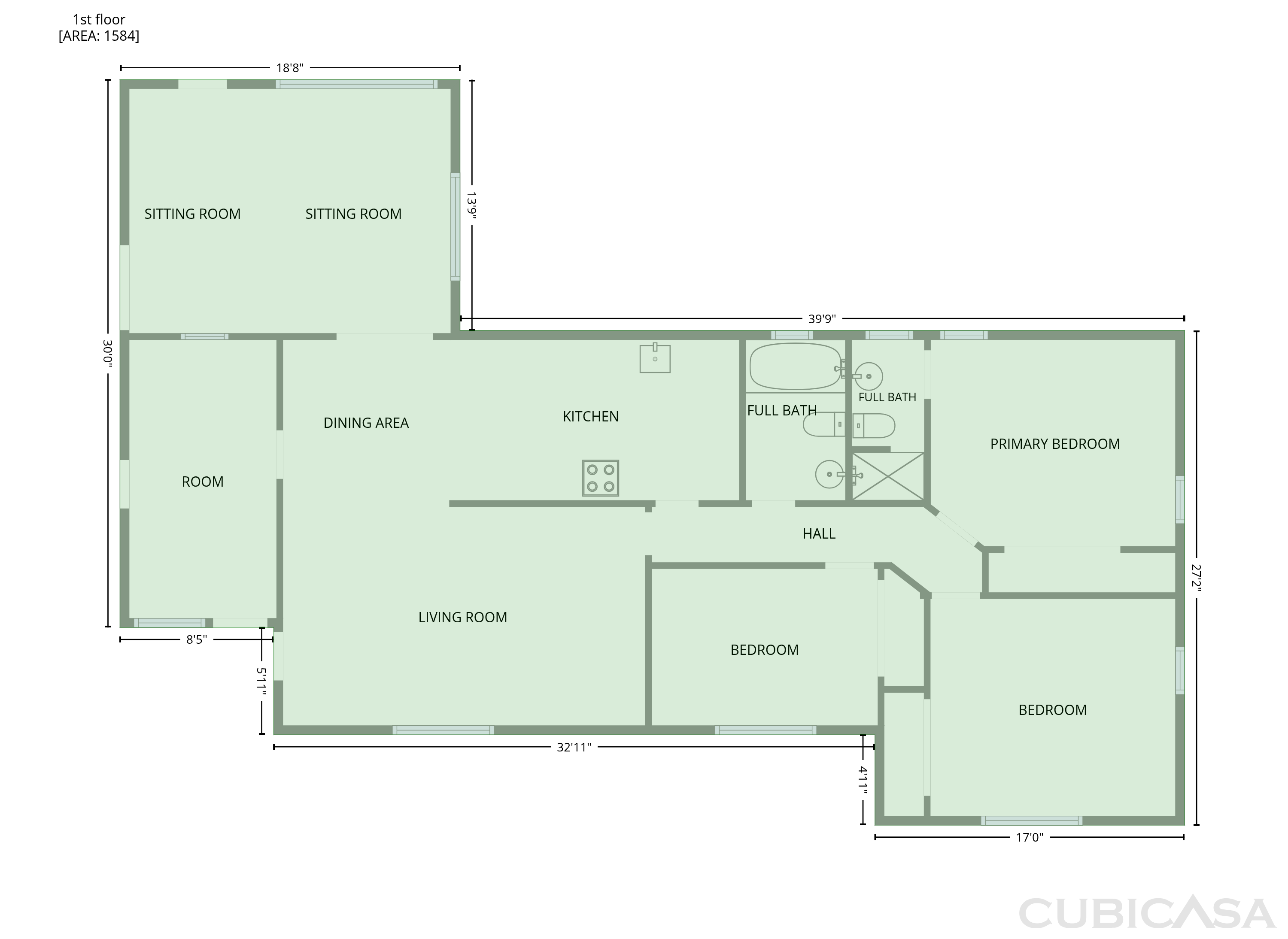 Main Floor of 411 W Seminole Ave, Eustis, FL