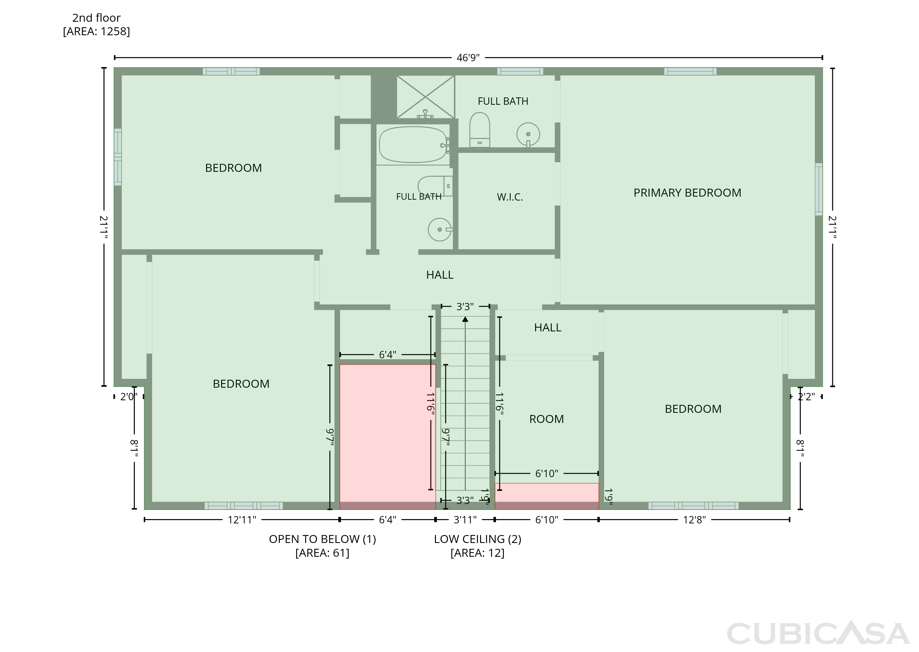 Second Floor of 38651 Chartier St, Harrison Township, MI