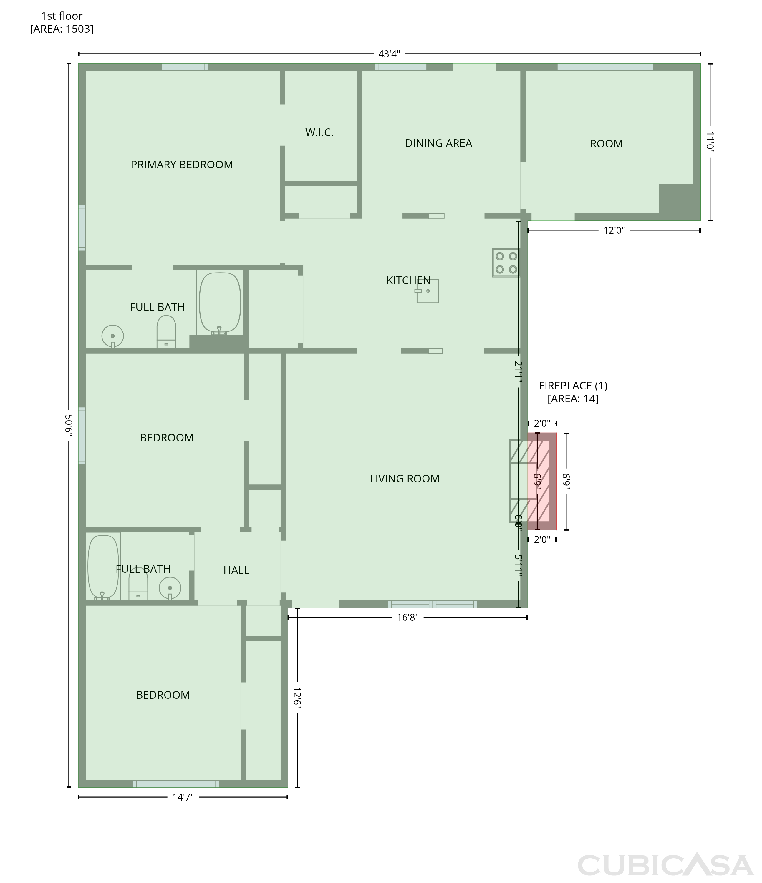 Main Floor of 6773 Biscayne Blvd, Rex, GA