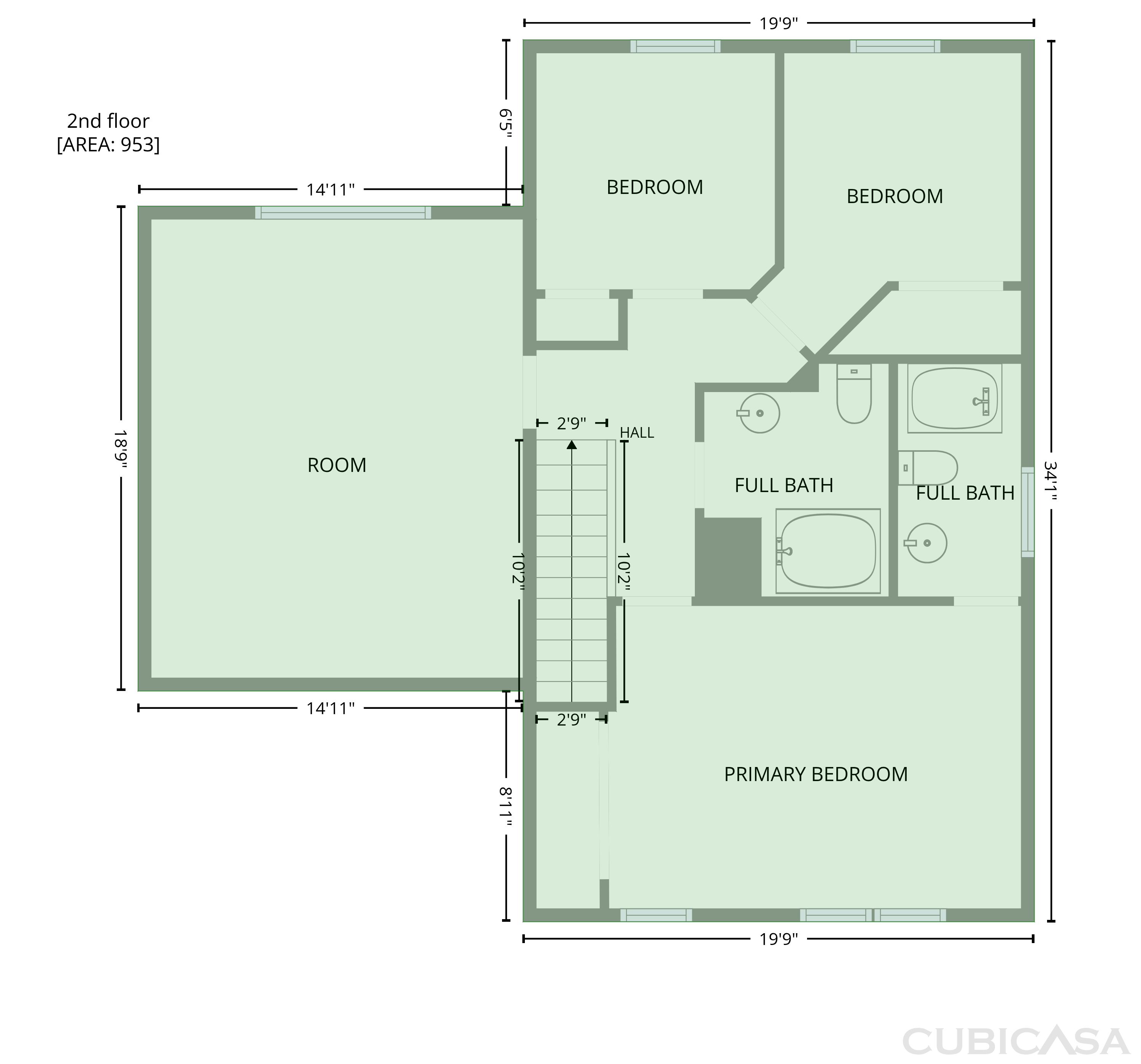 Second Floor of 5400 Tanglewood Pine Ln, Raleigh, NC