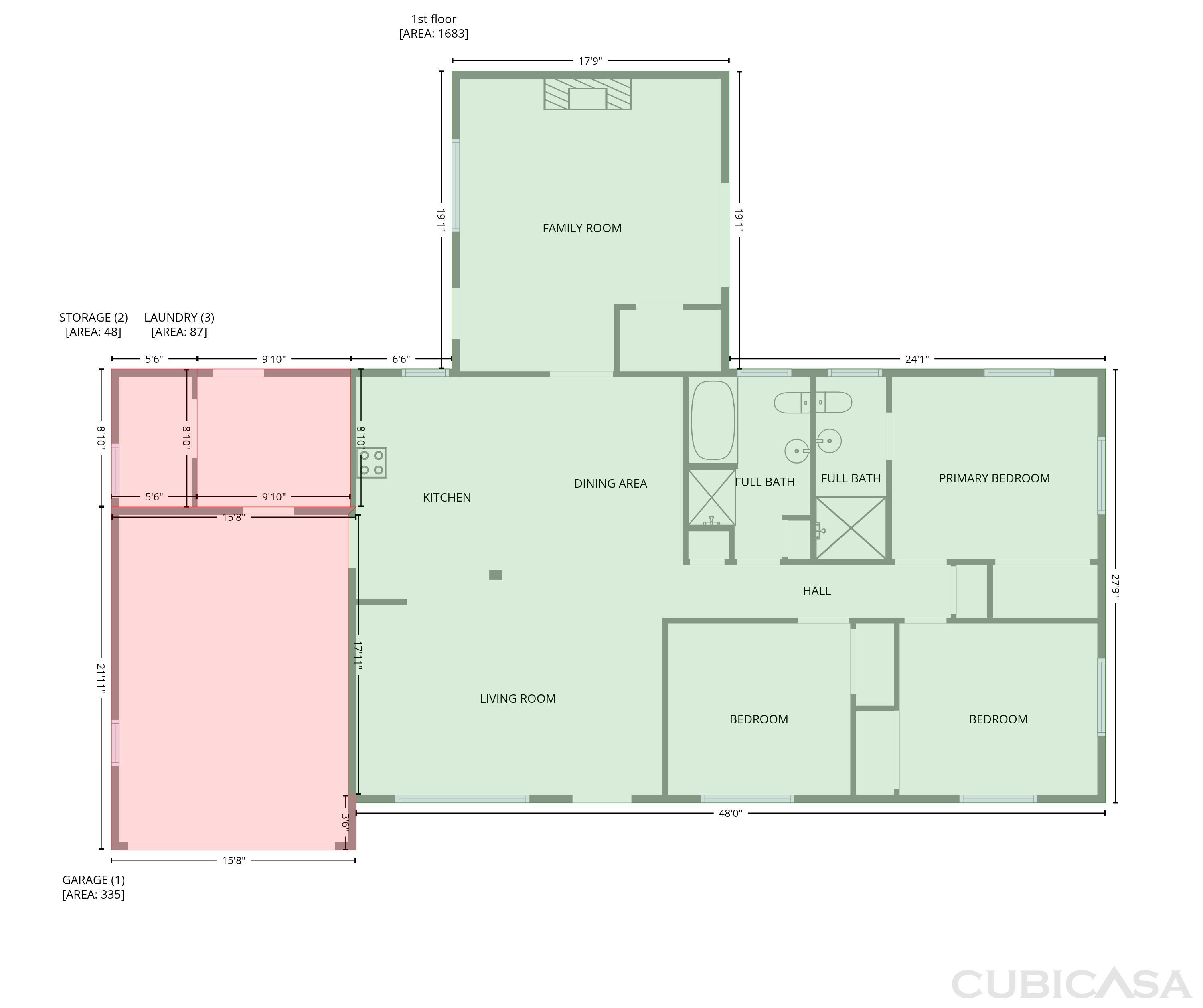 Main Floor of 1823 Lori Ln W, Lakeland, FL