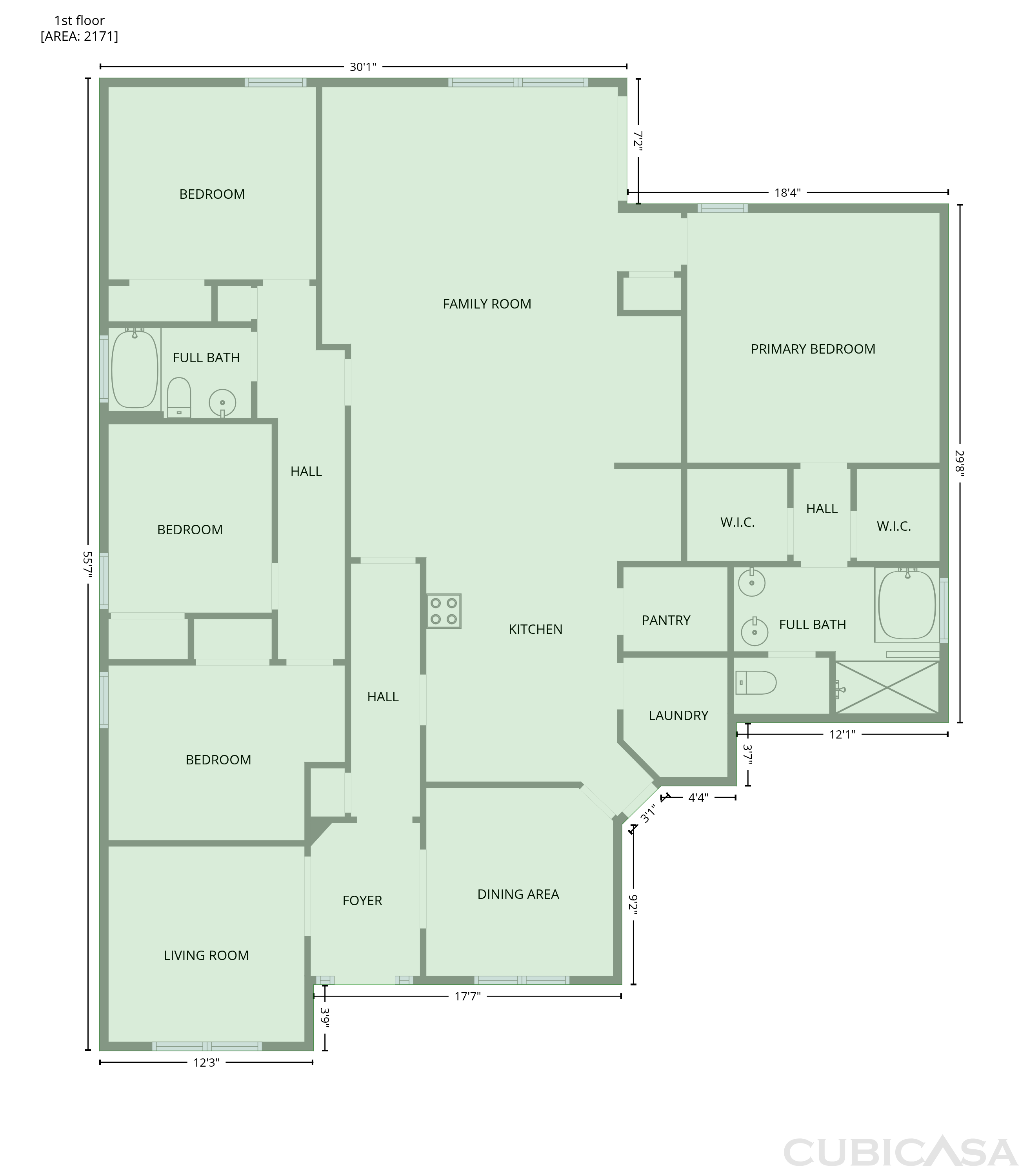 Main Floor of 45168 Ingleham Cir, Callahan, FL