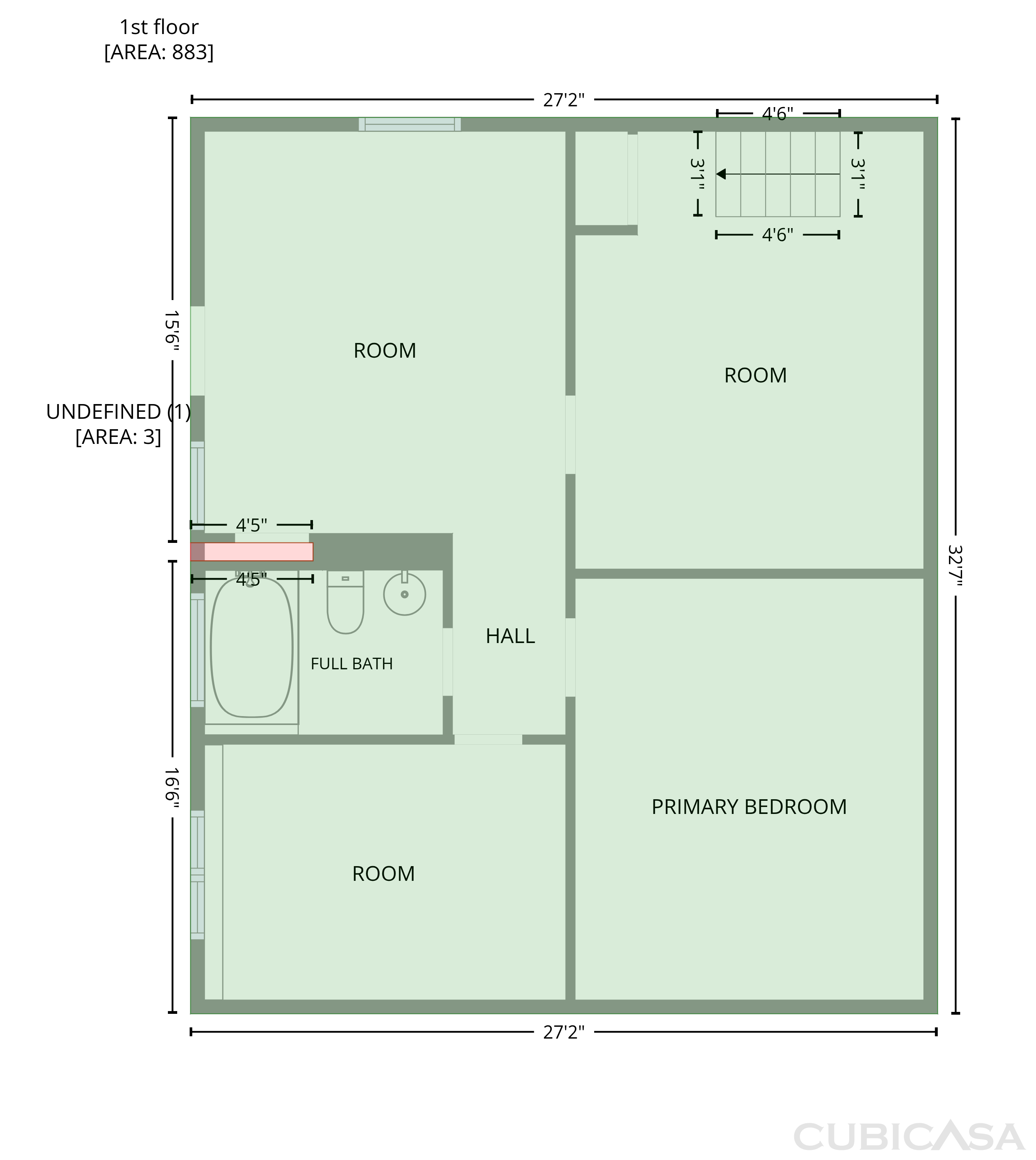 Main Floor of 3609 Poplar Ln, Adamsville, AL