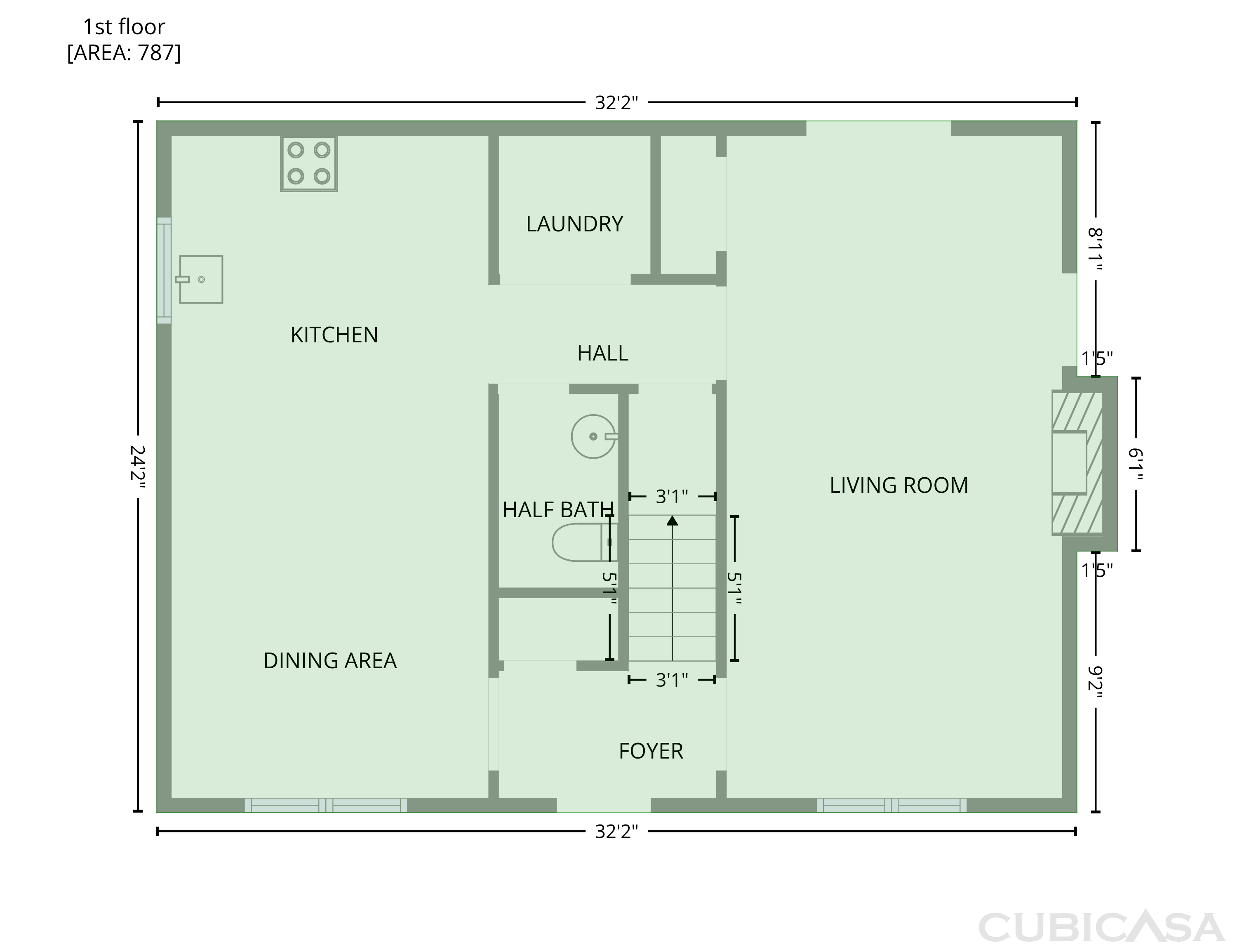Main Floor of 4614 Hickory Grove Rd, Mount Holly, NC