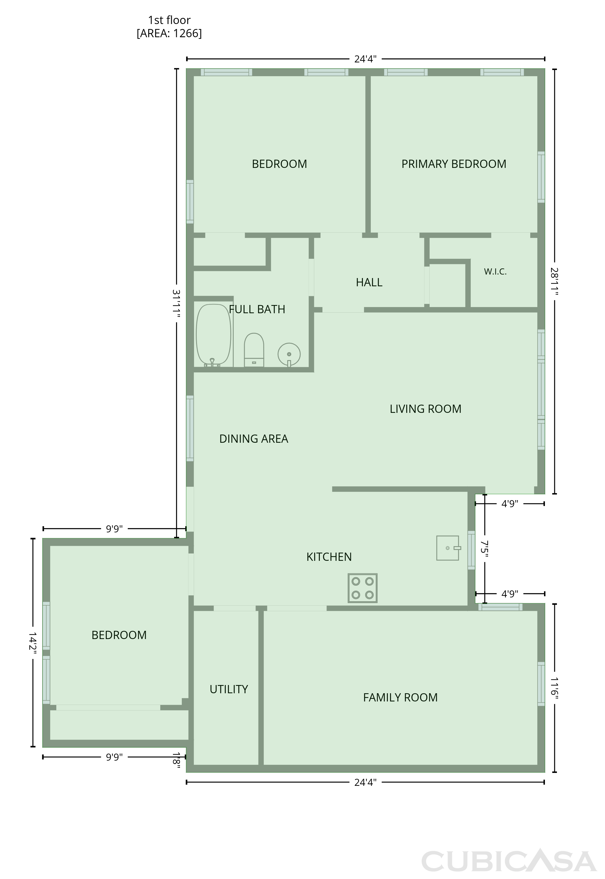 Main Floor of 1012 Turner St, Cleburne, TX