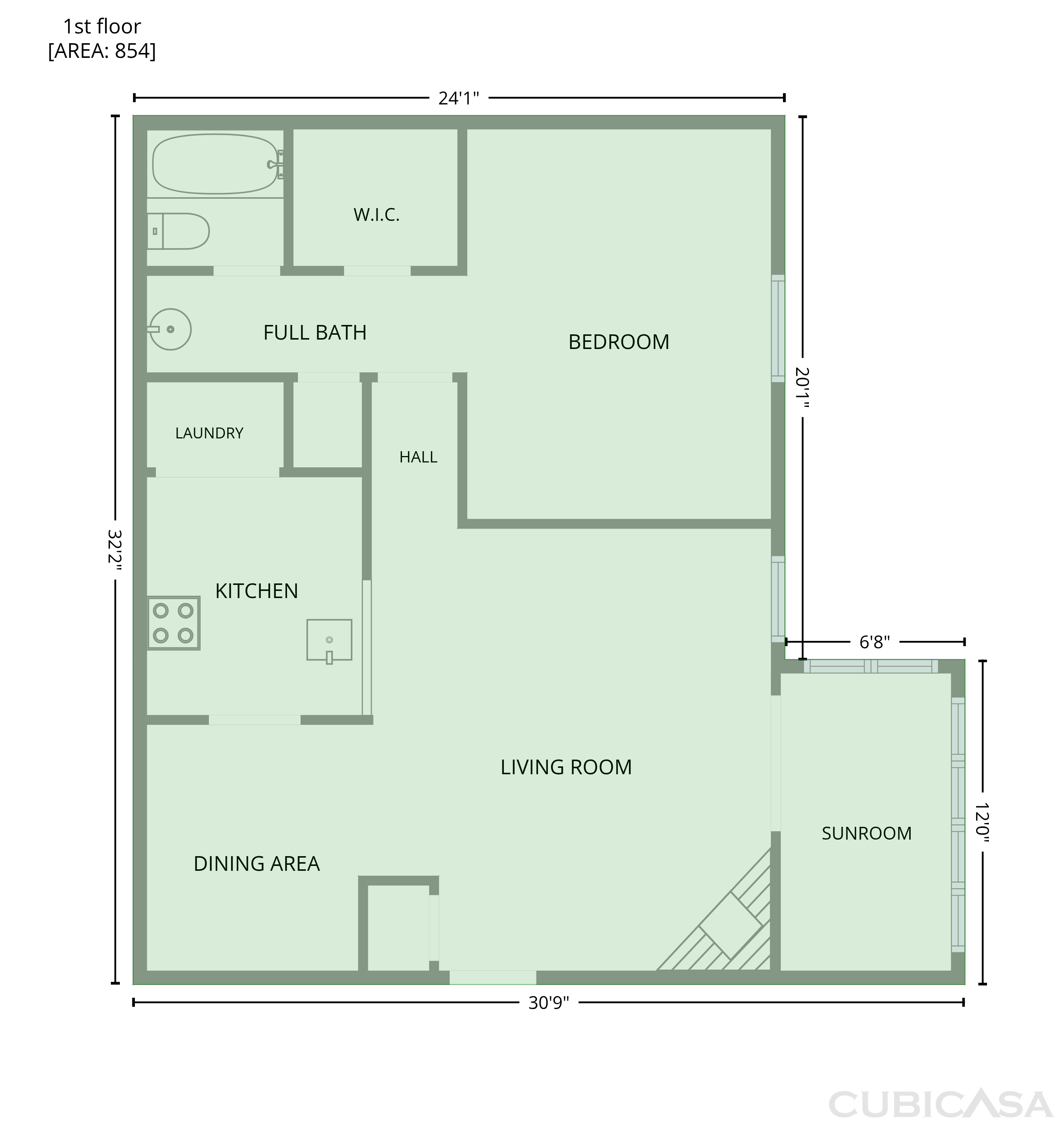 Main Floor of 216 Summit North Dr NE, Atlanta, GA