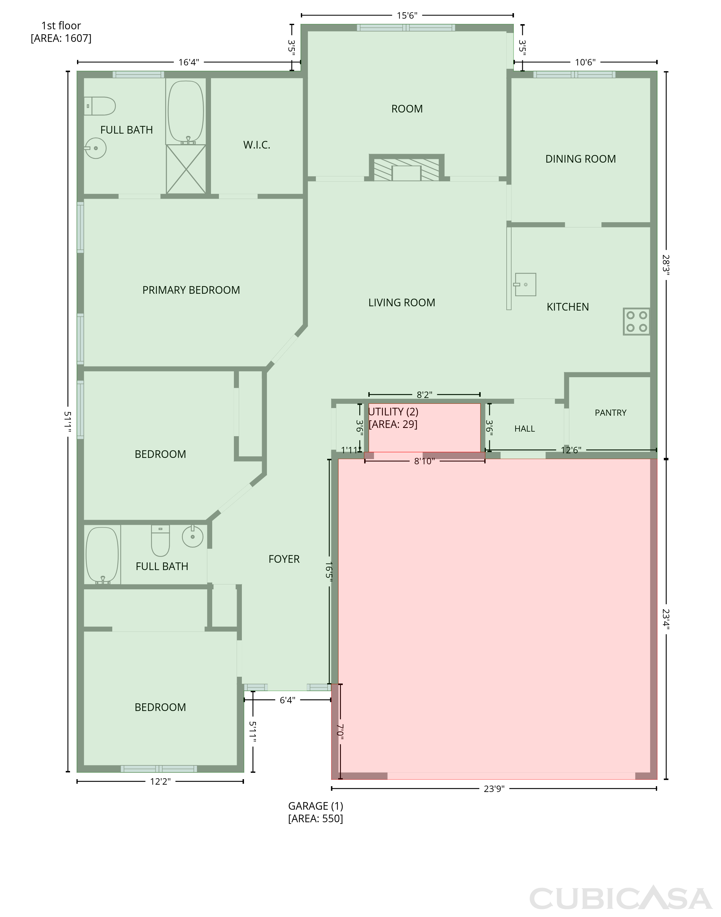 Main Floor of 621 Majesty Xing, Winder, GA