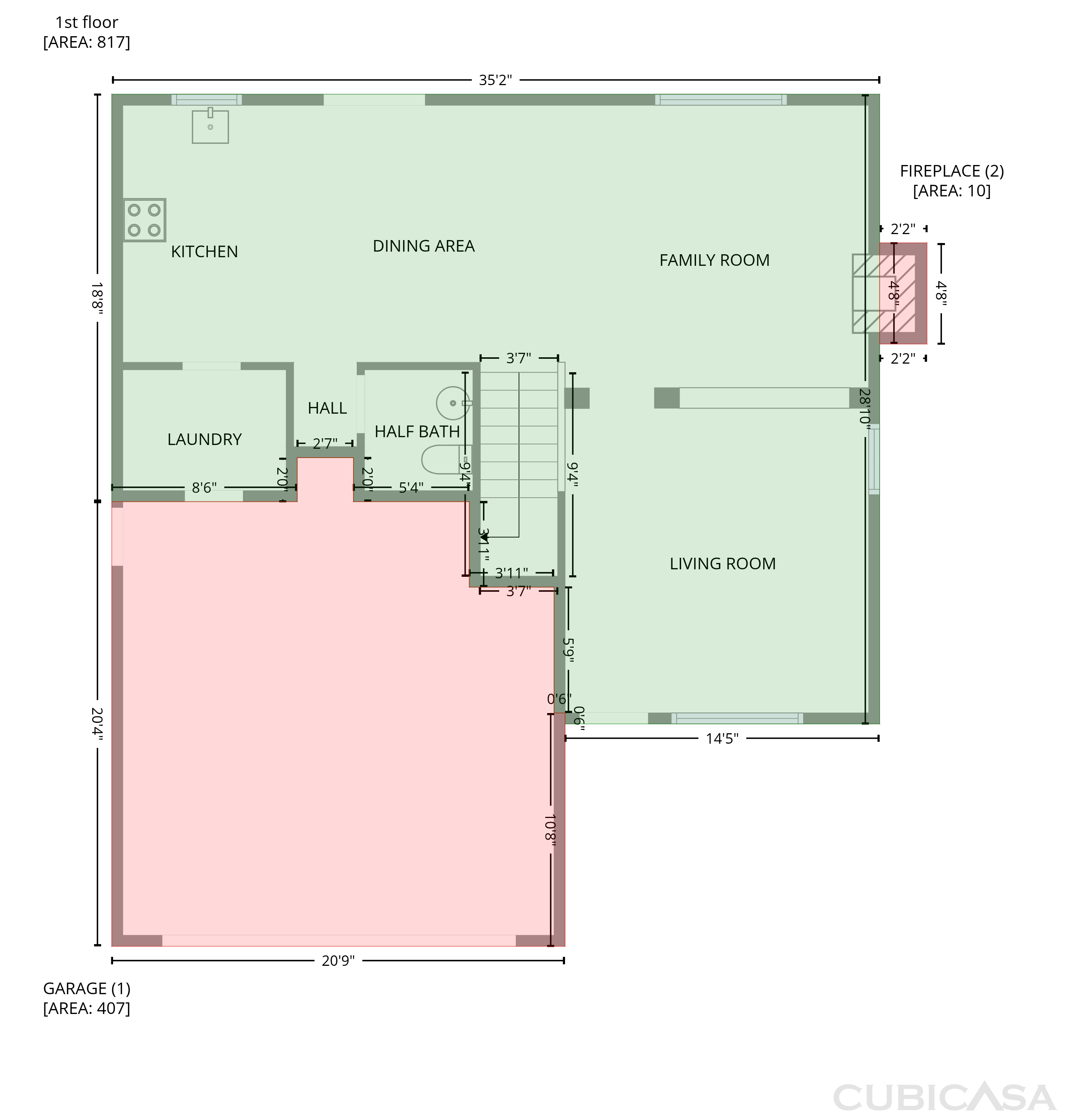 Main Floor of 2262 Railway Cir, Gold River, CA